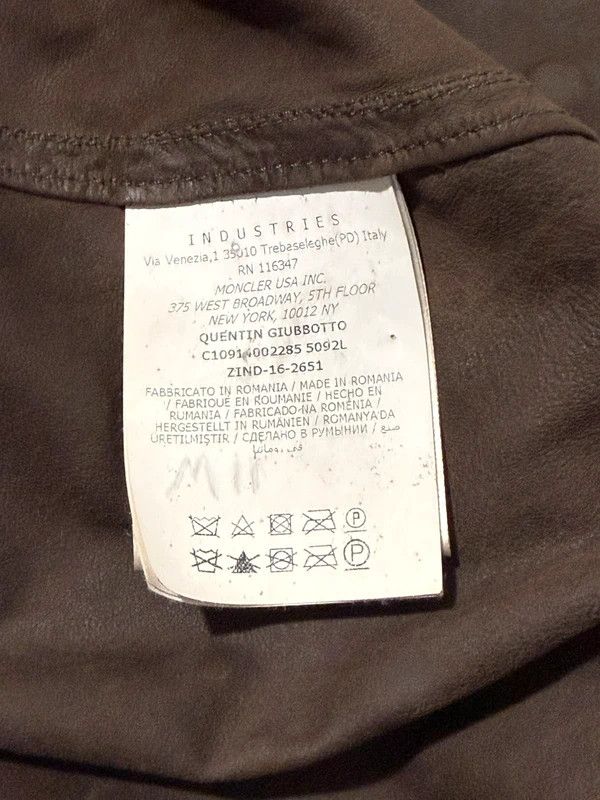Moncler Moncler Leather Jacket Size US L / EU 52-54 / 3 - 6 Thumbnail
