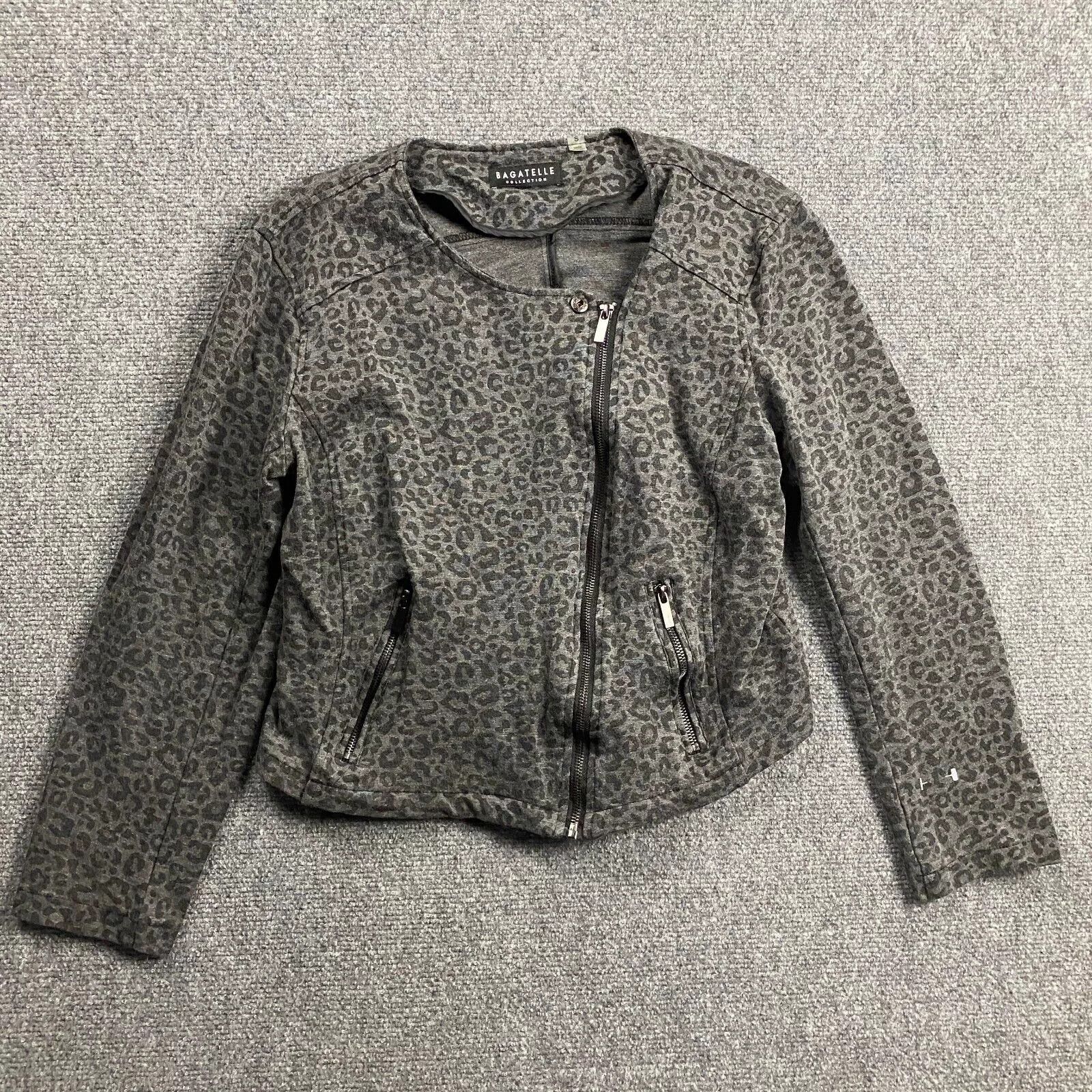Other Bagatelle Moto Jacket Women's Small Full Zip Cheetah Print S Size S / US 4 / IT 40 - 1 Thumbnail