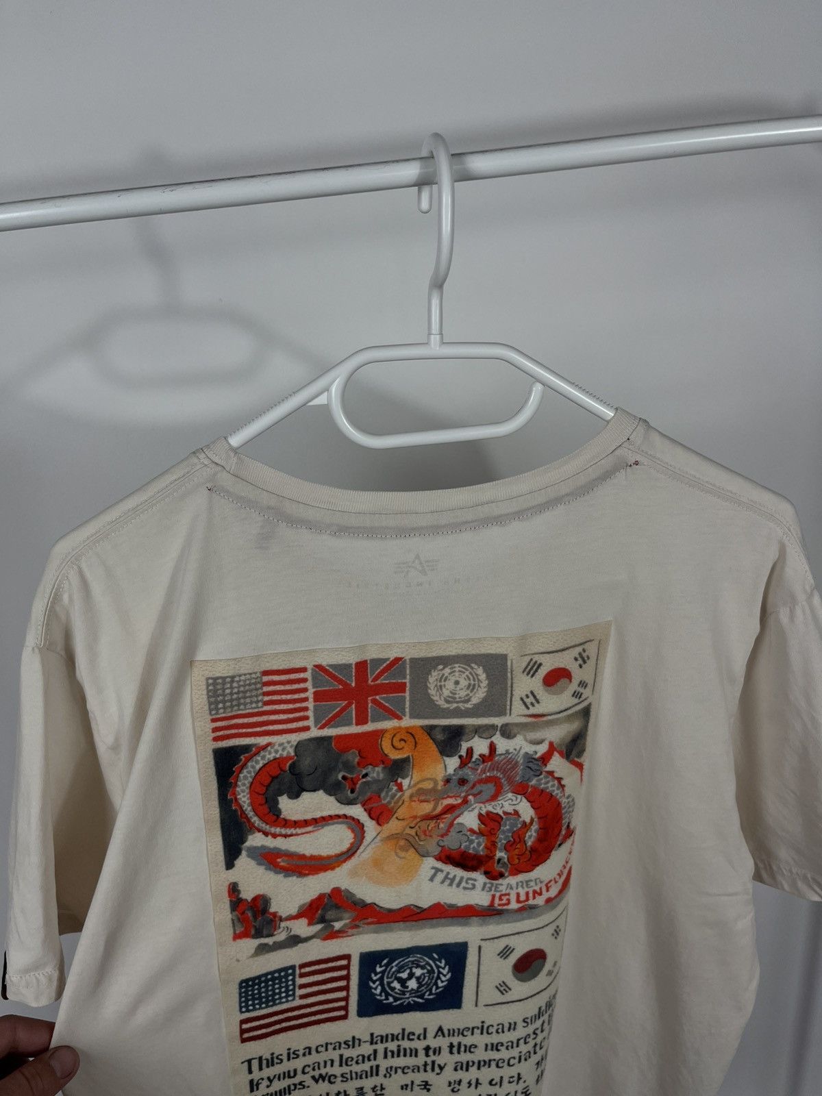 Alpha Industries Alpha Industries Graphic Tee Crash Message Back Print L Size US L / EU 52-54 / 3 - 4 Thumbnail