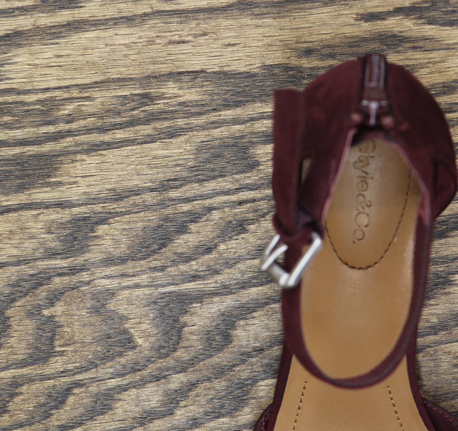 Style & Co Style & Co. Heel Dress Pumps Berry Microsuede Purple 8.5m Size US 8.5 / IT 38.5 - 7 Thumbnail