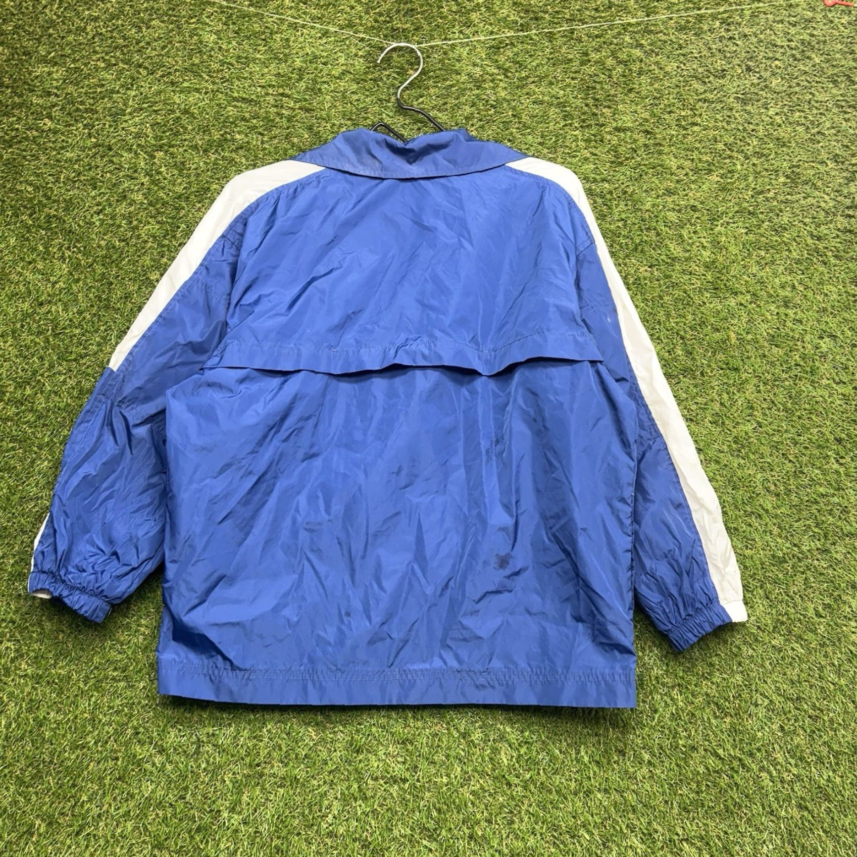 Nike Vintage Nike Track Jacket Womens Medium Blue Full Zip Windbreaker Sportswear 80s Size M / US 6-8 / IT 42-44 - 2 Thumbnail