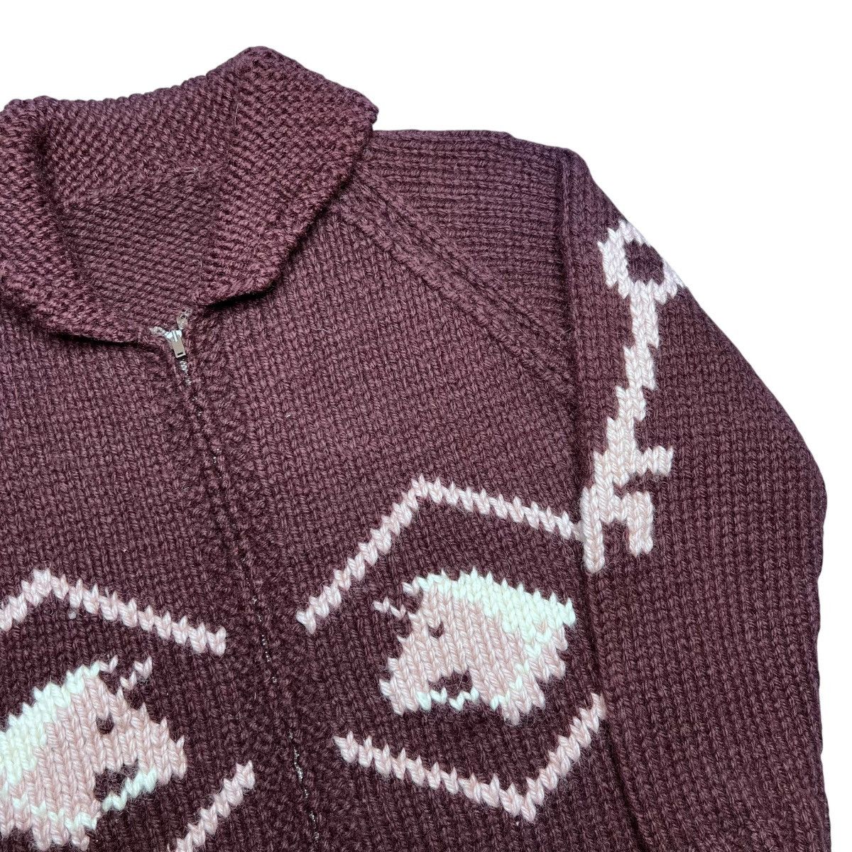 Other Vintage 1960s Cowichan Wool Horse Barn Horses Knit Sweater Size US M / EU 48-50 / 2 - 16 Thumbnail