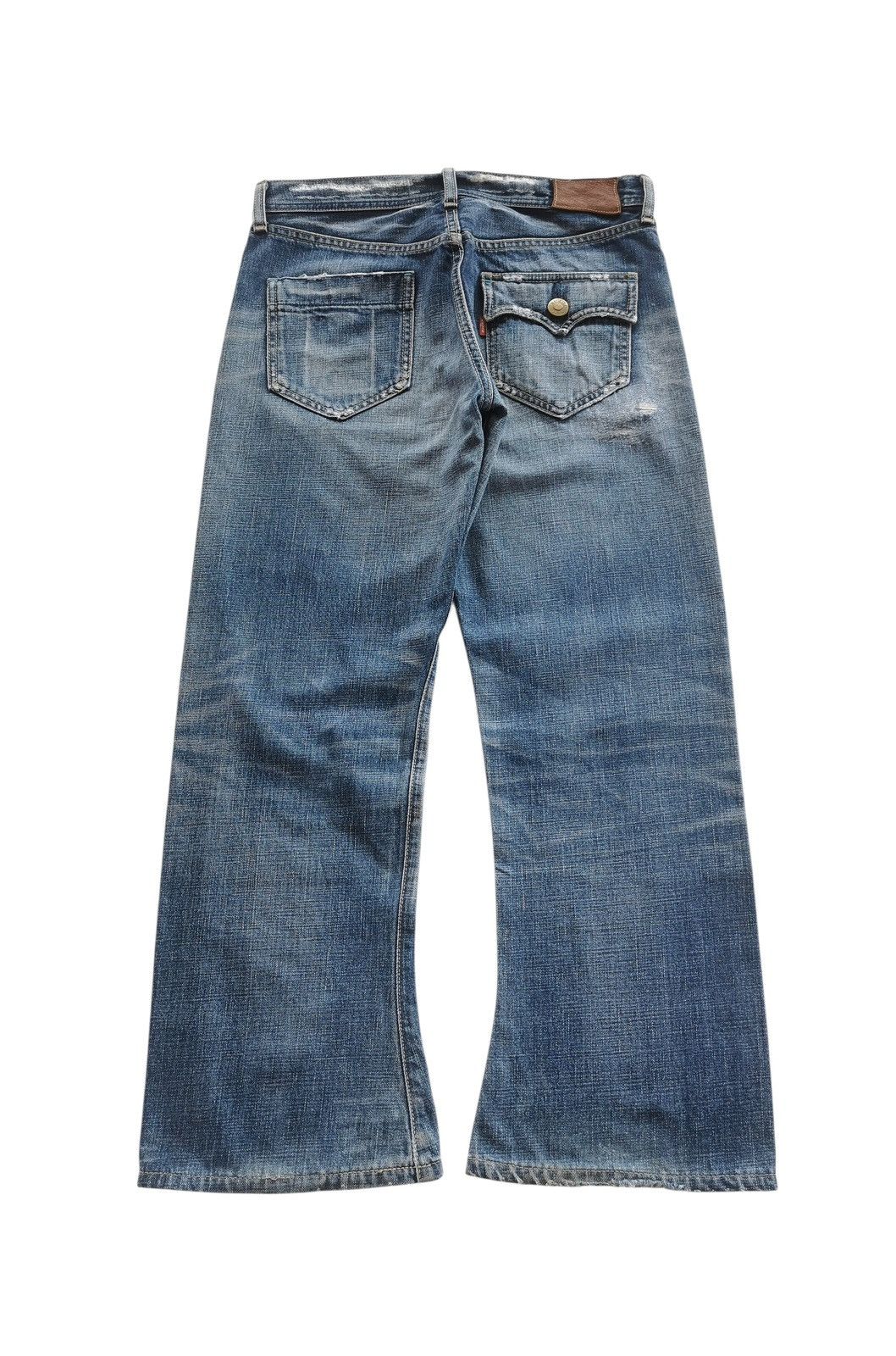 Levi's Levi’s Selvedge Bootcut Flare Jeans Distressed Vintage Denim Size 30" / US 8 / IT 44 - 4 Thumbnail