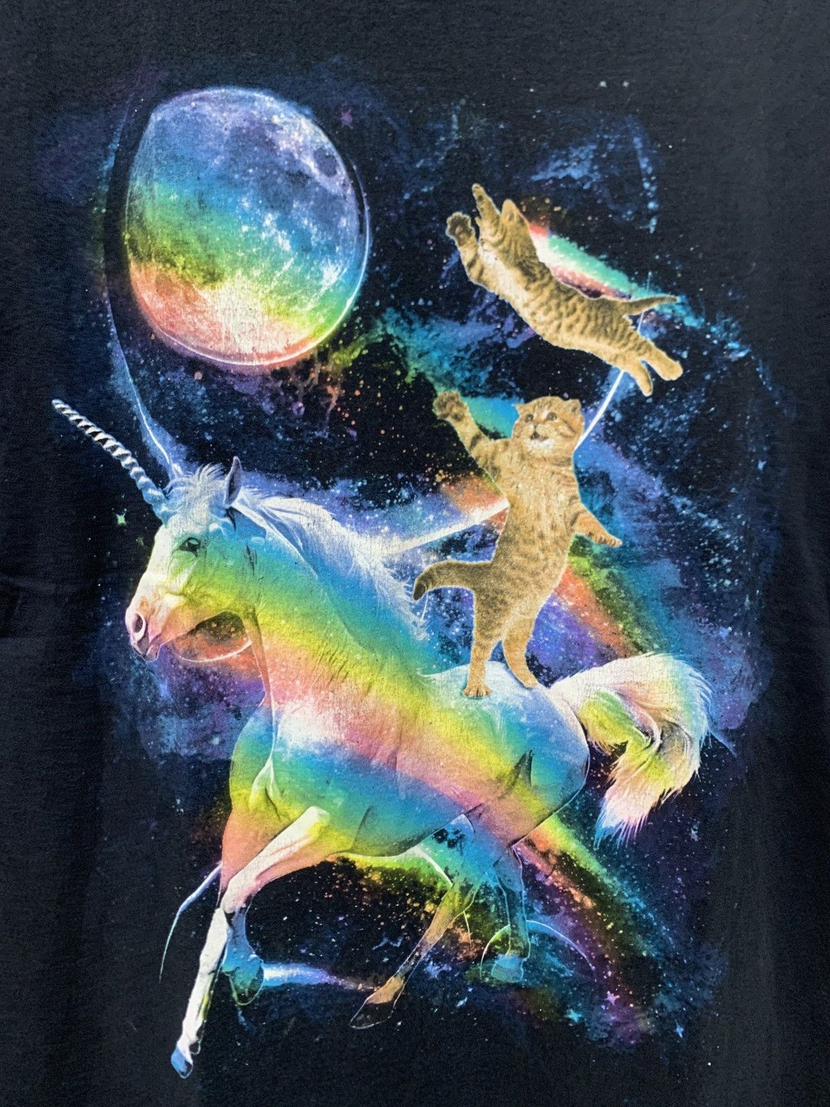 Fruit Of The Loom Fruit Of The Loom - Vtg Unicorn Cats Size US L / EU 52-54 / 3 - 1 Thumbnail