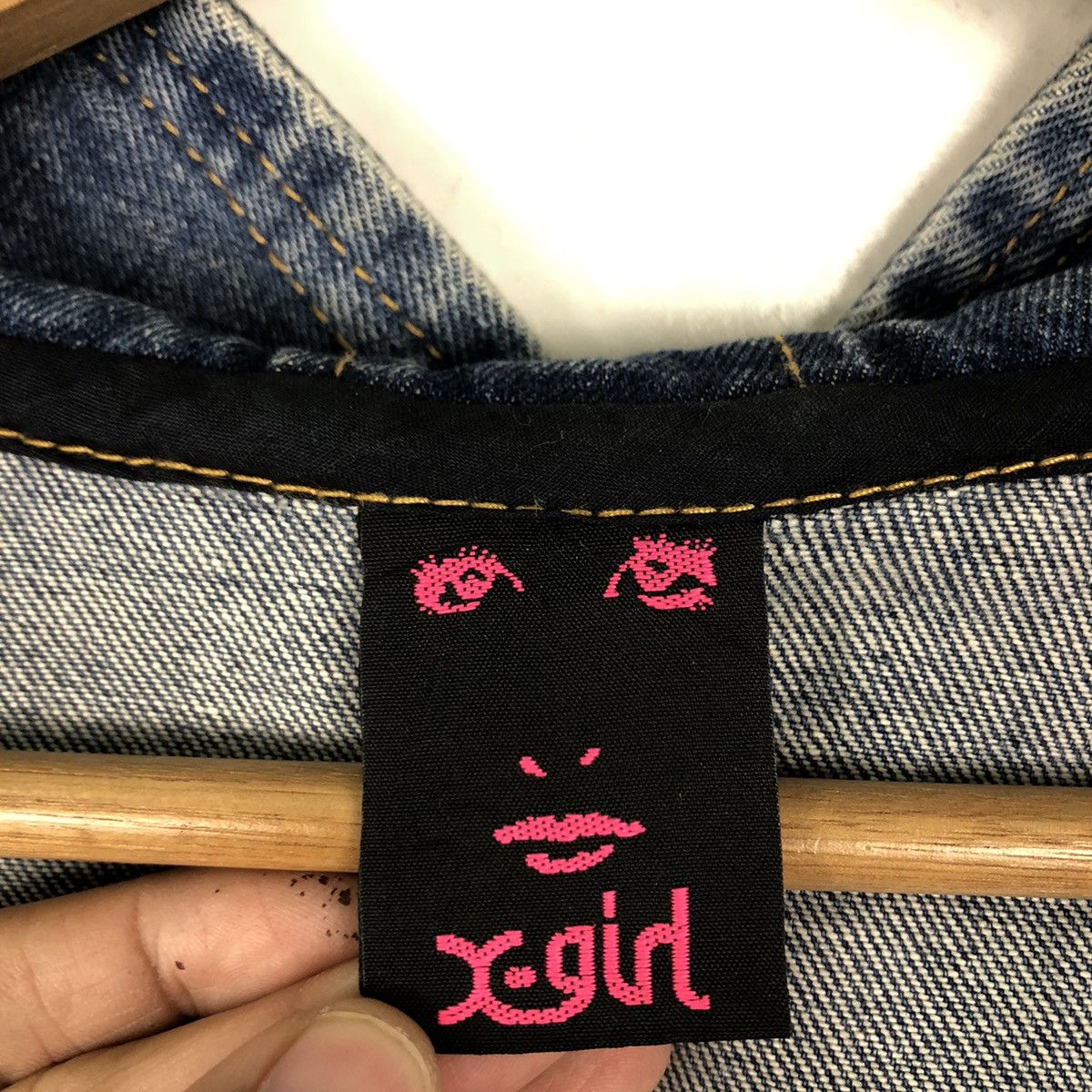Japanese Brand DENIM JACKET HOODIE CHORE X-GIRL HYSTERIC GLAMOUR STYLE Size US M / EU 48-50 / 2 - 13 Thumbnail