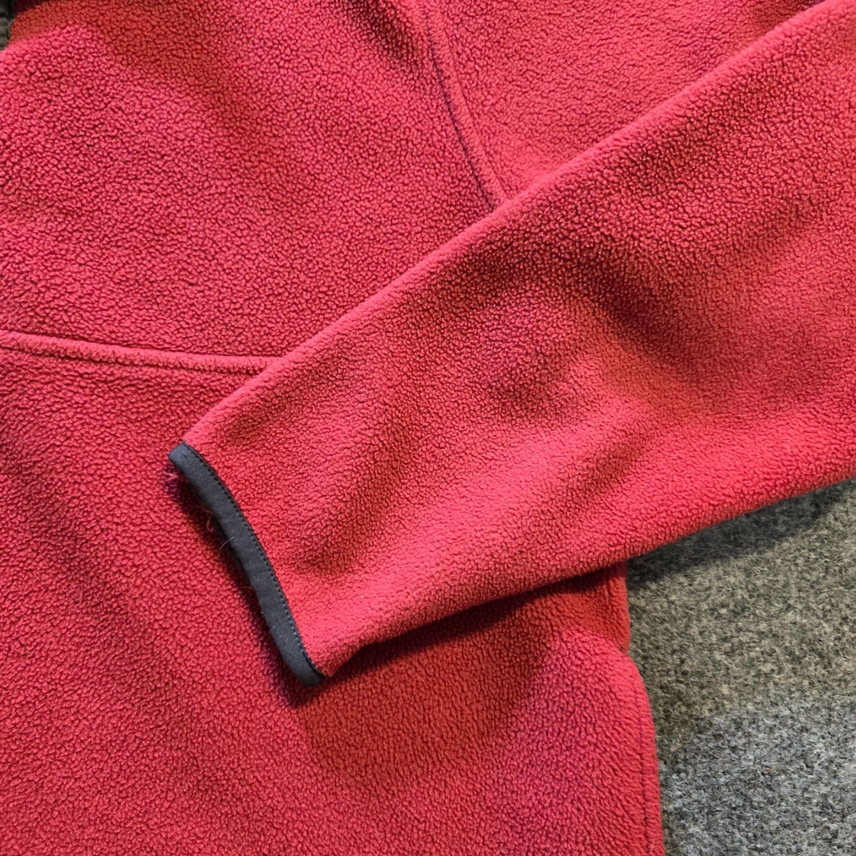 Vintage VINTAGE L.L. Bean Sweater Women Size M Red Fleece 1/4 Button Casual Pullover Mock Neck Winter Fall Spring Women Size M / US 6-8 / IT 42-44 - 3 Thumbnail