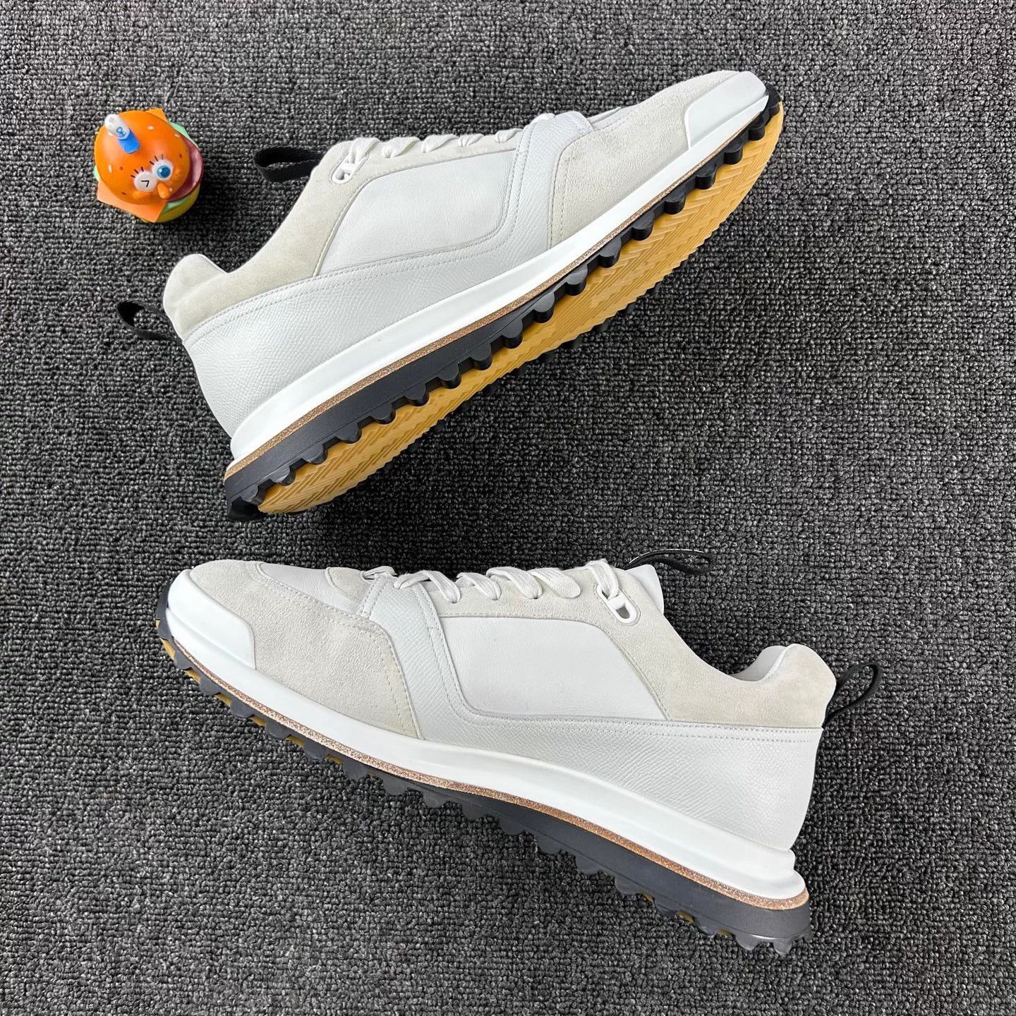 Hermes Hermes Leader Sneakers White Near Mint Minimal Logo US10 Size US 9 / EU 42 - 3 Thumbnail