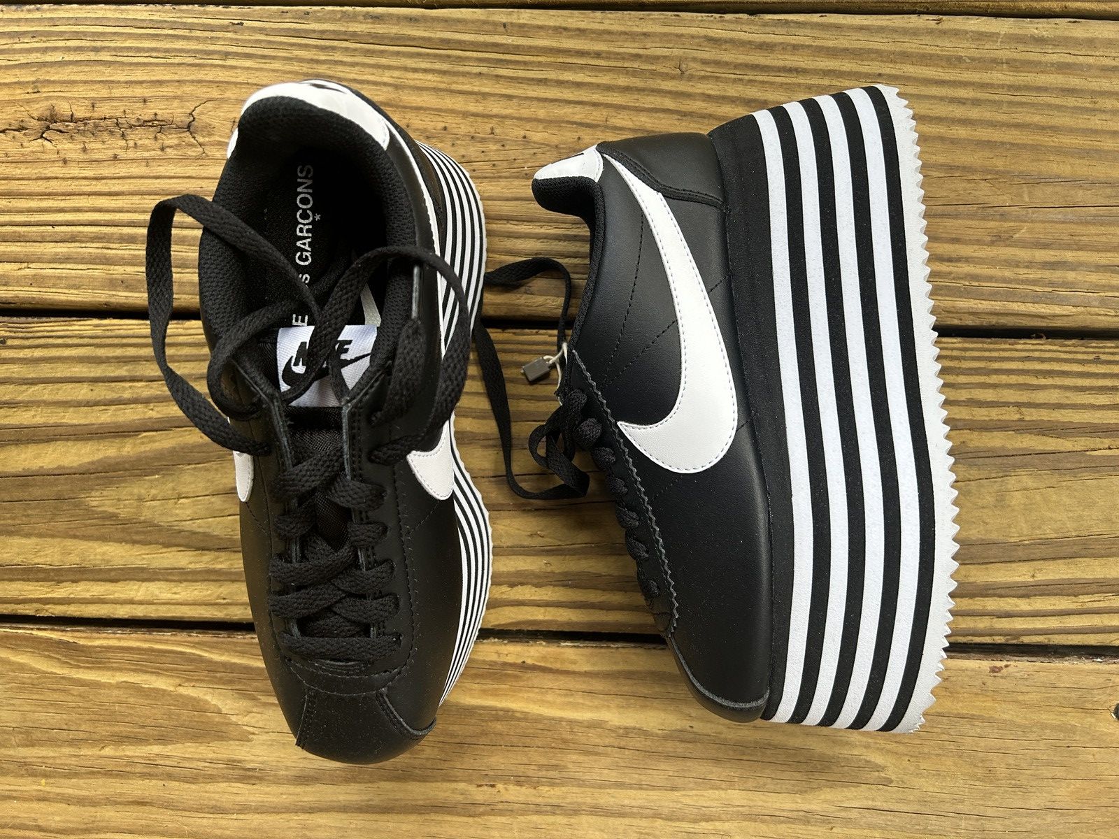 Comme des Garcons × Nike Nike x comme des garcons platform cortez sneaker runway Size US 5 / IT 35 - 2 Thumbnail