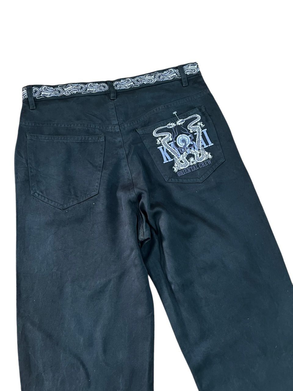 Kansai Yamamoto Kansai Man Dragon Embroidered Pants Size US 32 / EU 48 - 10 Thumbnail