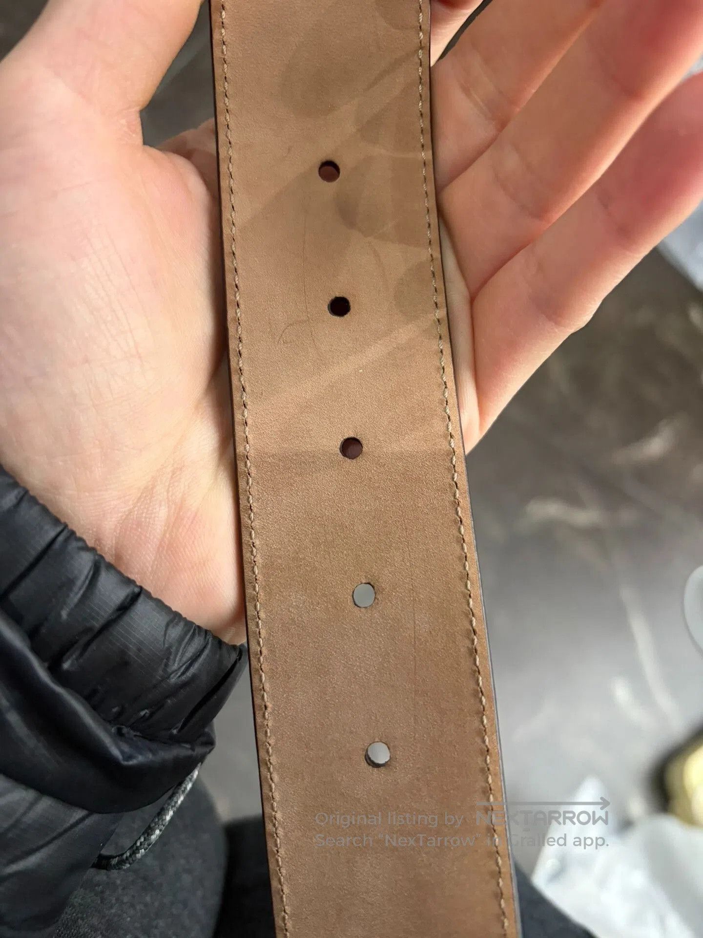 Gucci Gucci Beige Leather Belt. Size ONE SIZE - 8 Thumbnail