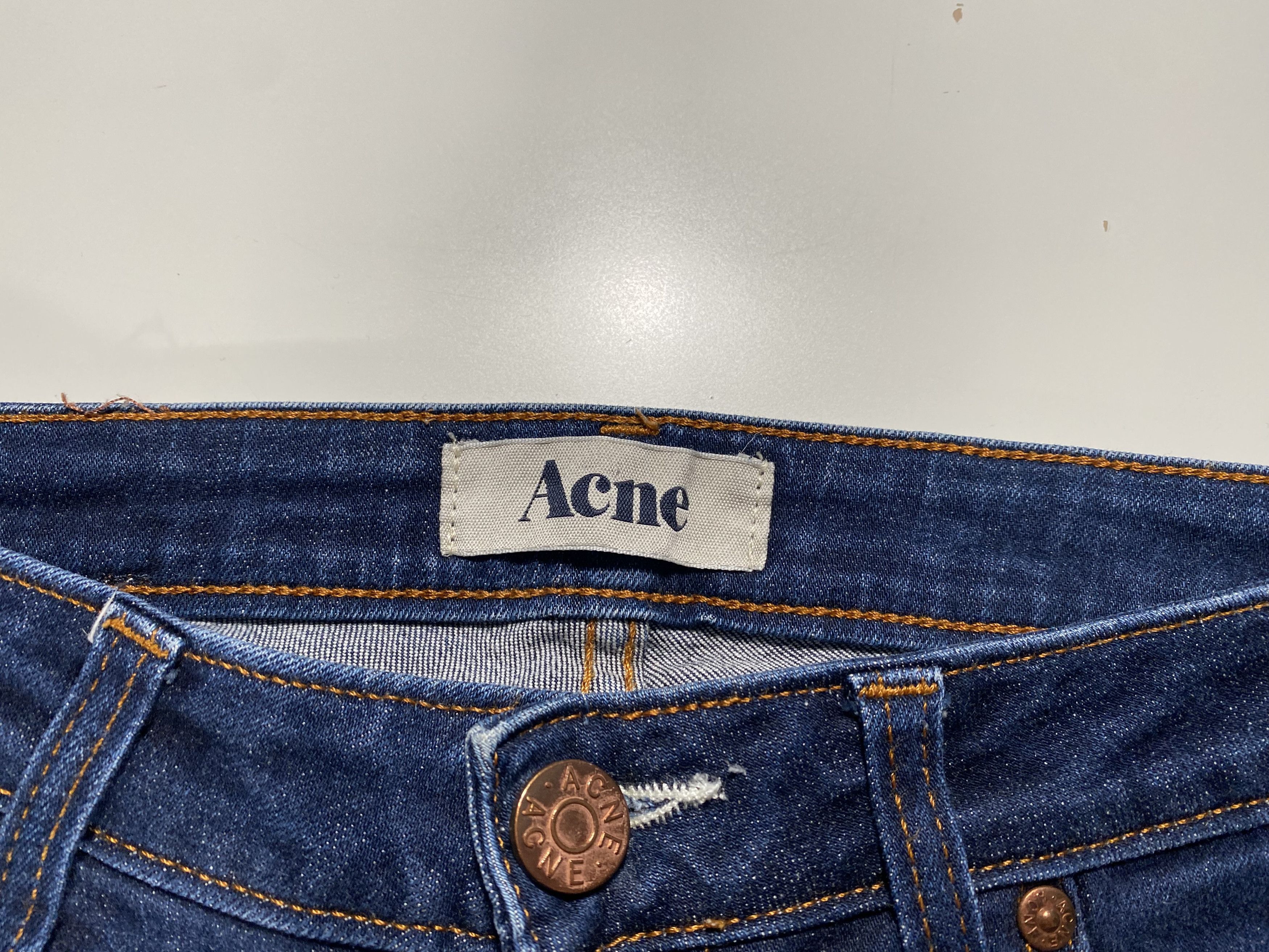 Acne Studios Acne Studios Kex Soft Raw Low Rise Slim Fit Jeans 25x31 Size 25" / US 0 / IT 36 - 4 Thumbnail