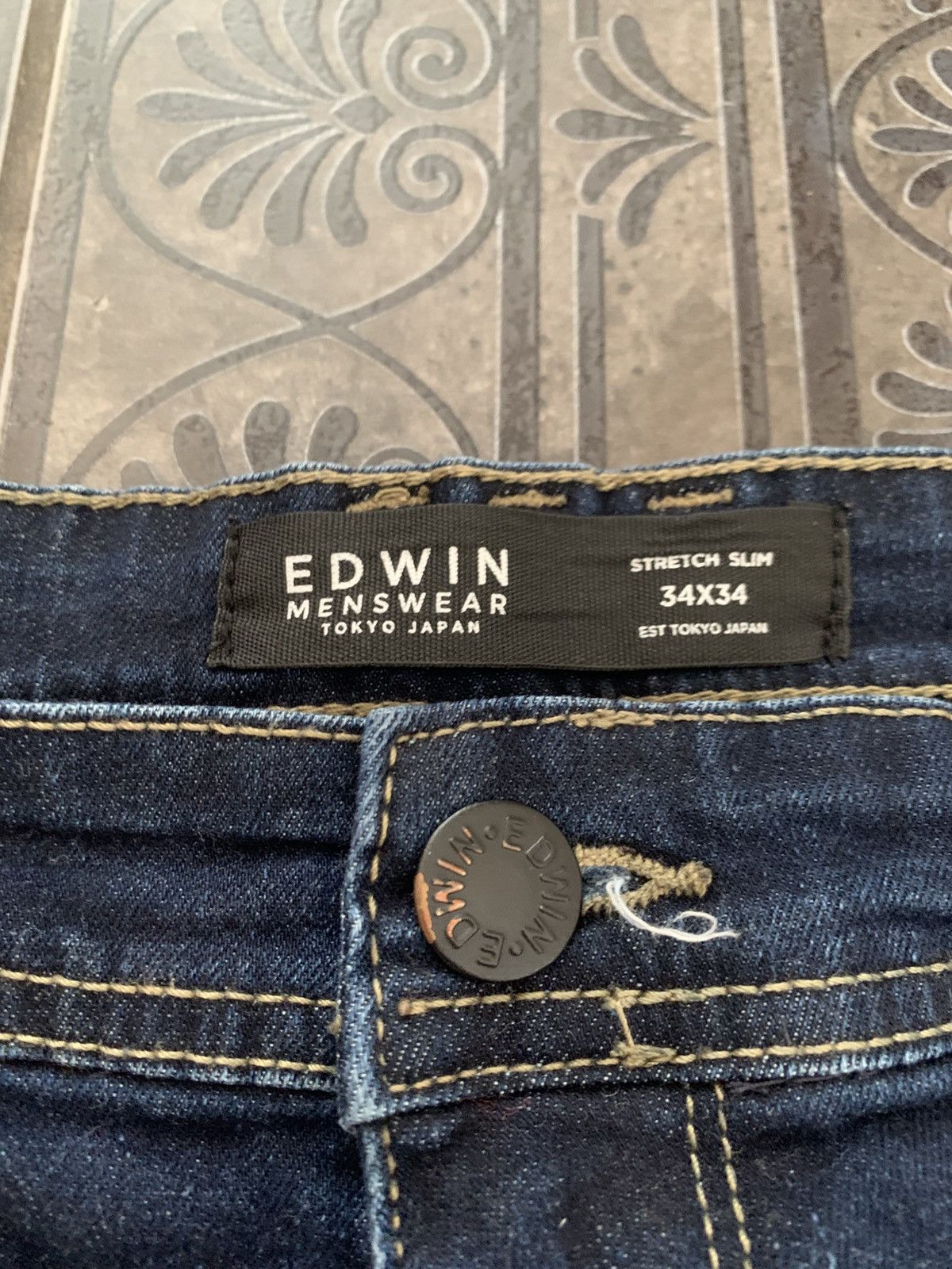 Edwin × Japanese Brand × Vintage Edwin Stretch Slim Jeans Japanese denim pants Size US 34 / EU 50 - 6 Thumbnail