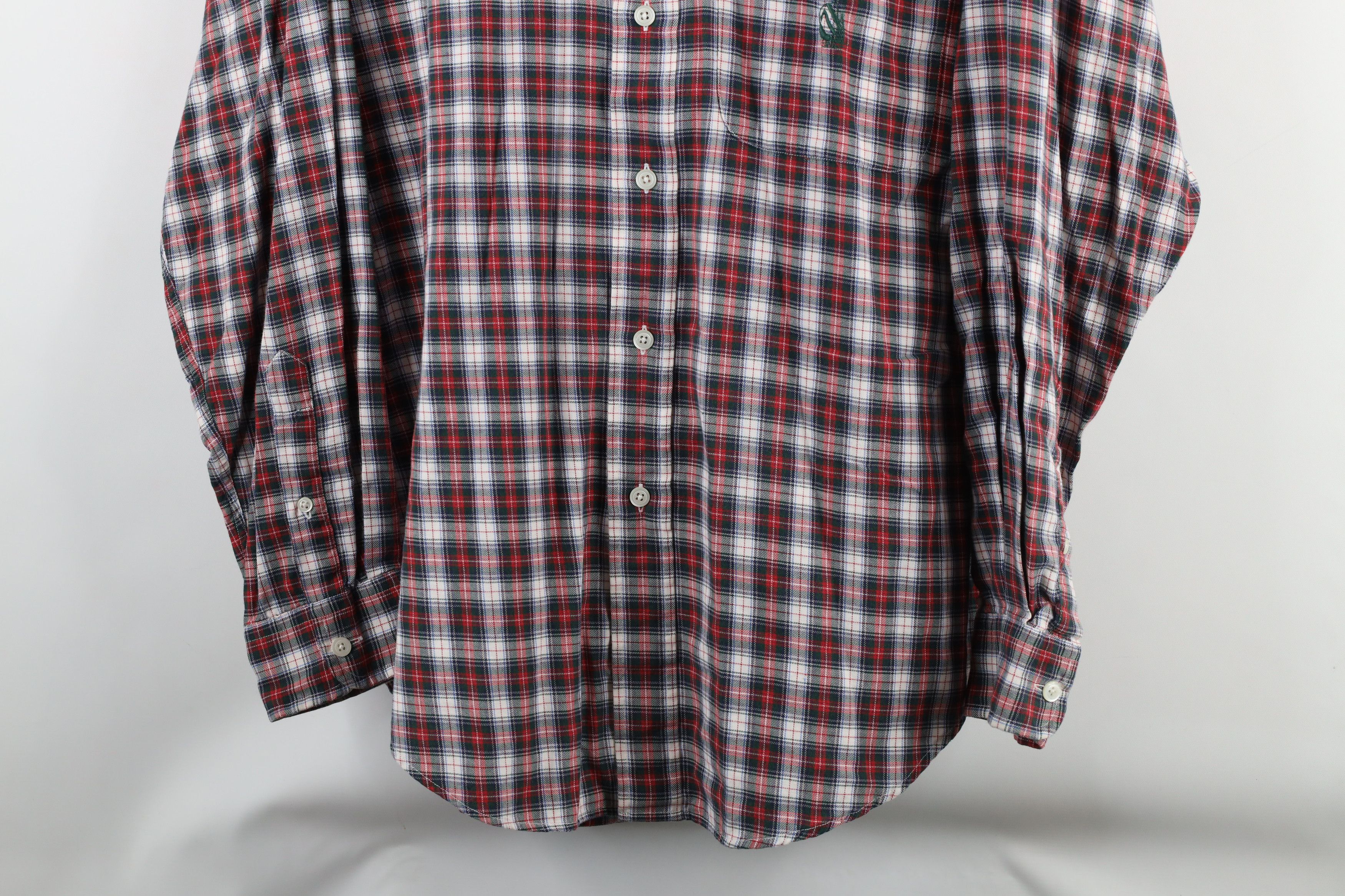 Nautica × Vintage Vintage 90s Nautica Flannel Collared Button Down Shirt Size US M / EU 48-50 / 2 - 3 Thumbnail