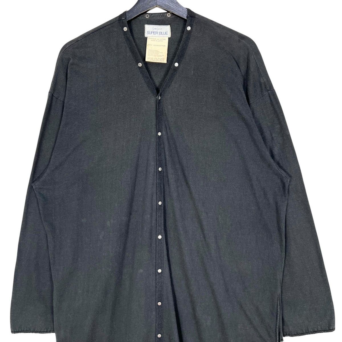 Yohji Yamamoto Vintage 80s Yohji Yamamoto Super Blue Dress Size L / US 10 / IT 46 - 3 Thumbnail