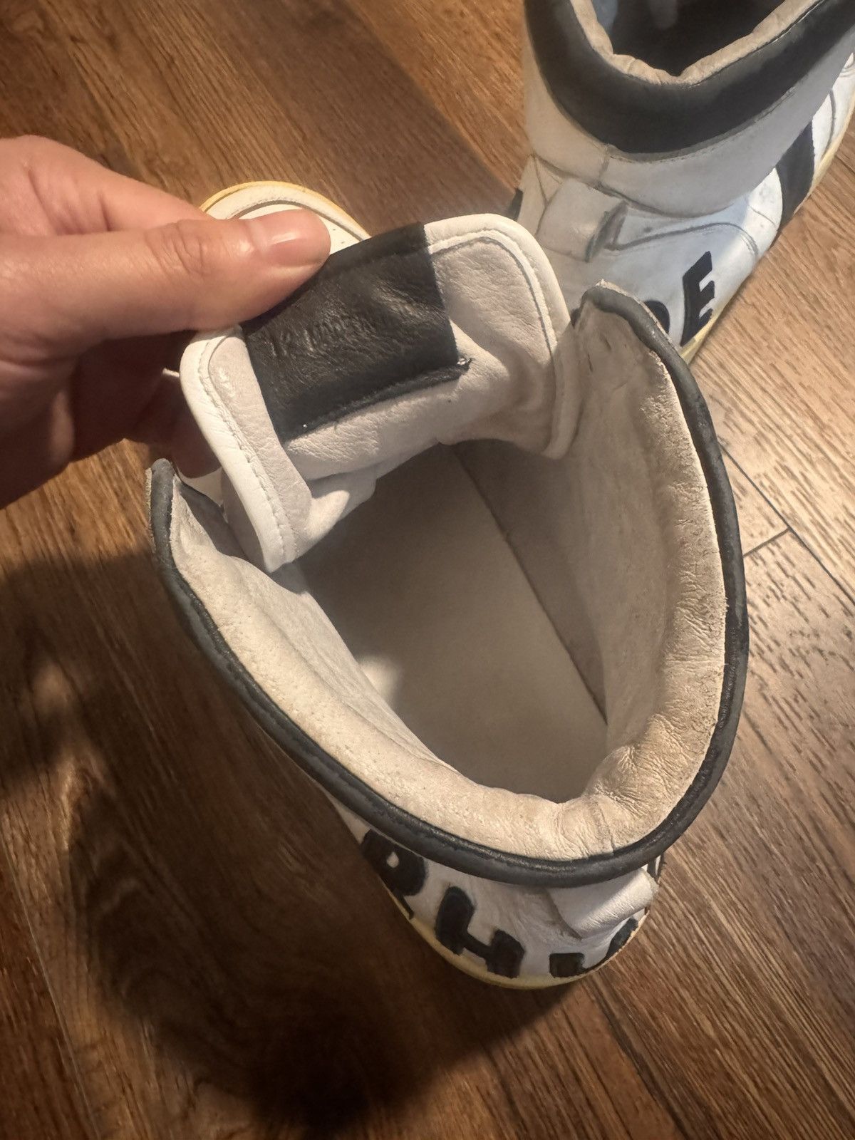 Rhude Rhude Rhecess Hi Black Size US 12 / EU 45 - 4 Thumbnail