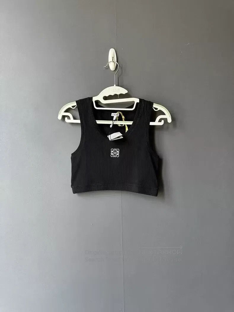 Loewe Loewe Black embroidered logo vest Size M / US 6-8 / IT 42-44 - 1 Thumbnail
