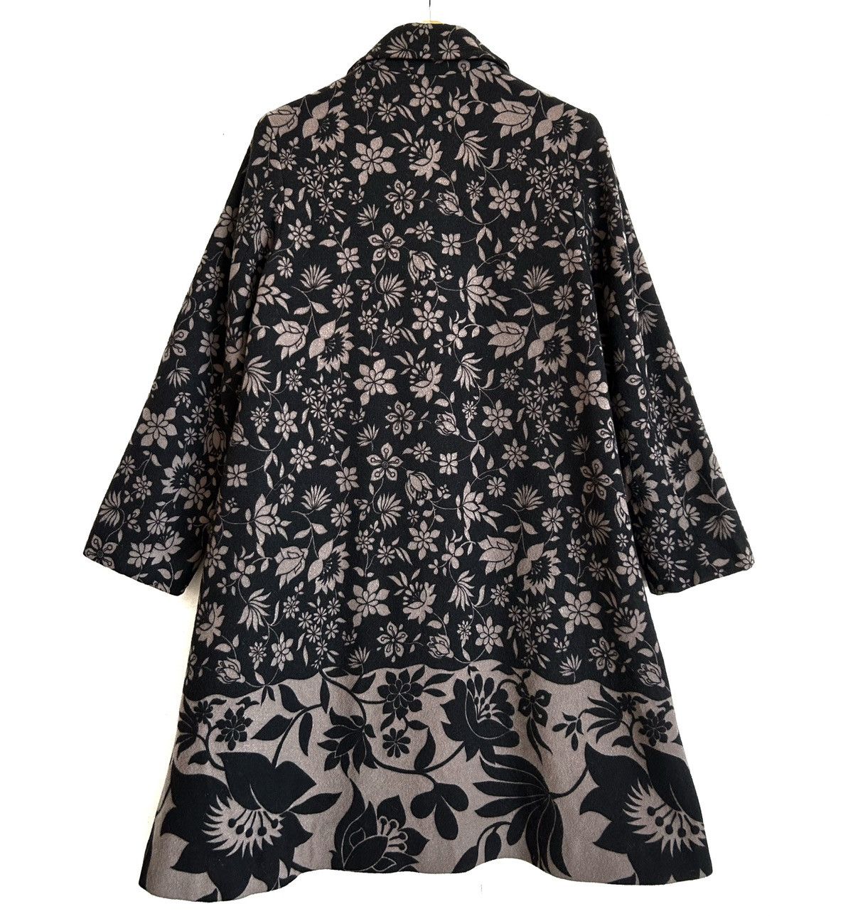 Yohji Yamamoto ARCHIVE🔥RARE 90’S Y’S WORKSHOP FLORAL WOOL COAT Size M / US 6-8 / IT 42-44 - 4 Thumbnail