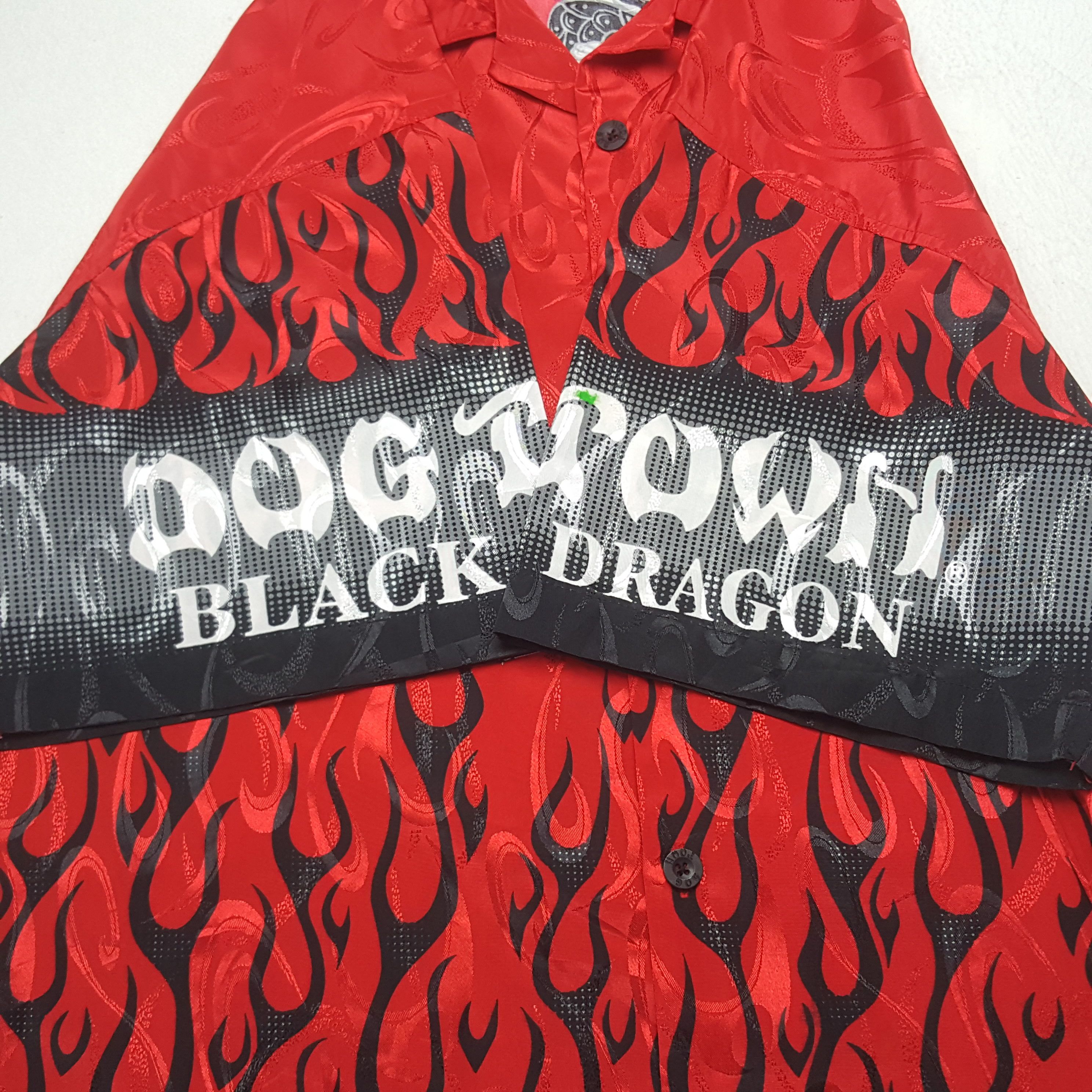 Dogtown Vintage Dog Town Overprinted Dragon Button Up Shirt Size US XL / EU 56 / 4 - 8 Thumbnail
