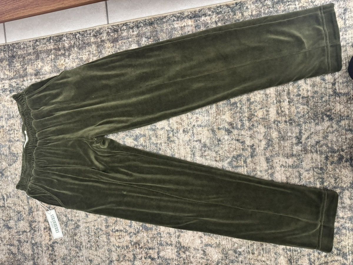 Strawberry - Green Velvet Pants