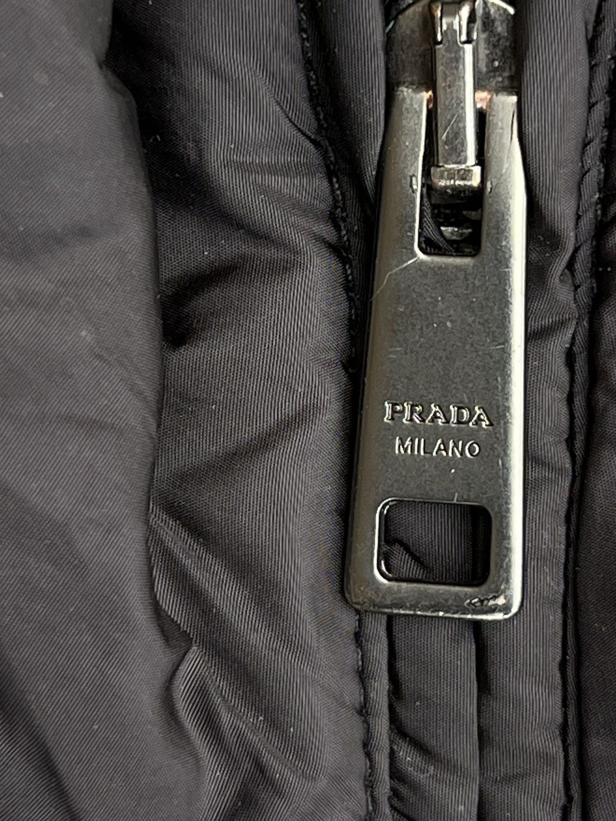 Prada Prada Black Quilted Hybrid Bomber Jacket – Size L Size US L / EU 52-54 / 3 - 12 Thumbnail