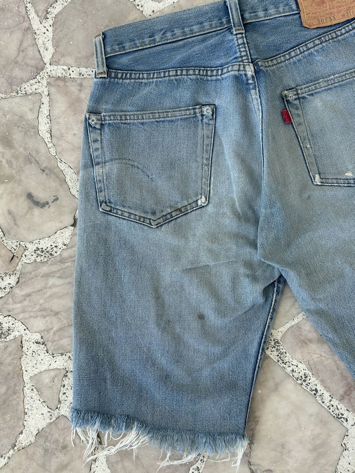 Levi's Levis 501 Vintage Ripped Denim Shorts Size US 31 - 10 Thumbnail