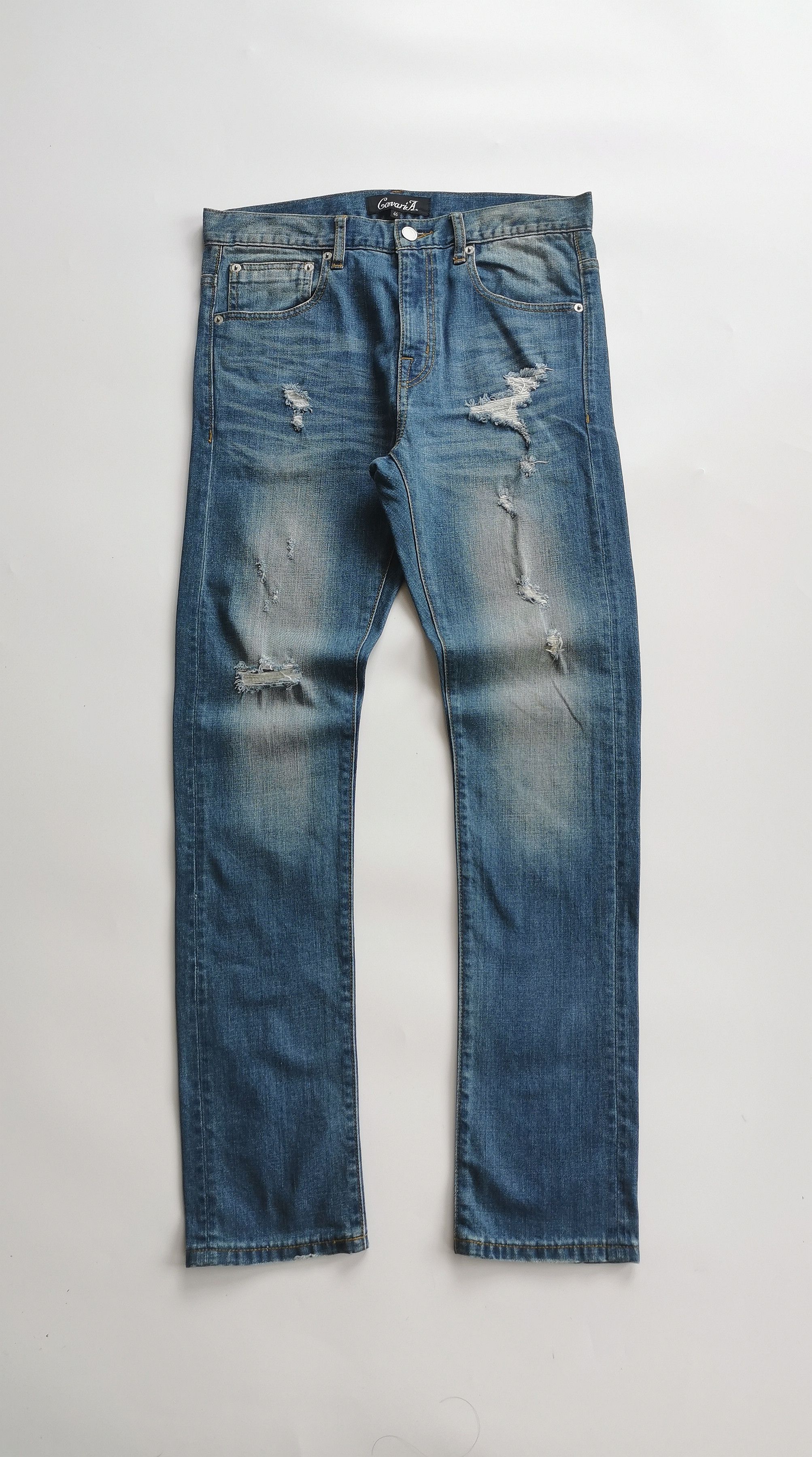 Tornado Mart CavariA Distressed Jeans 💕 Faded Wash Size US 31 - 1 Thumbnail