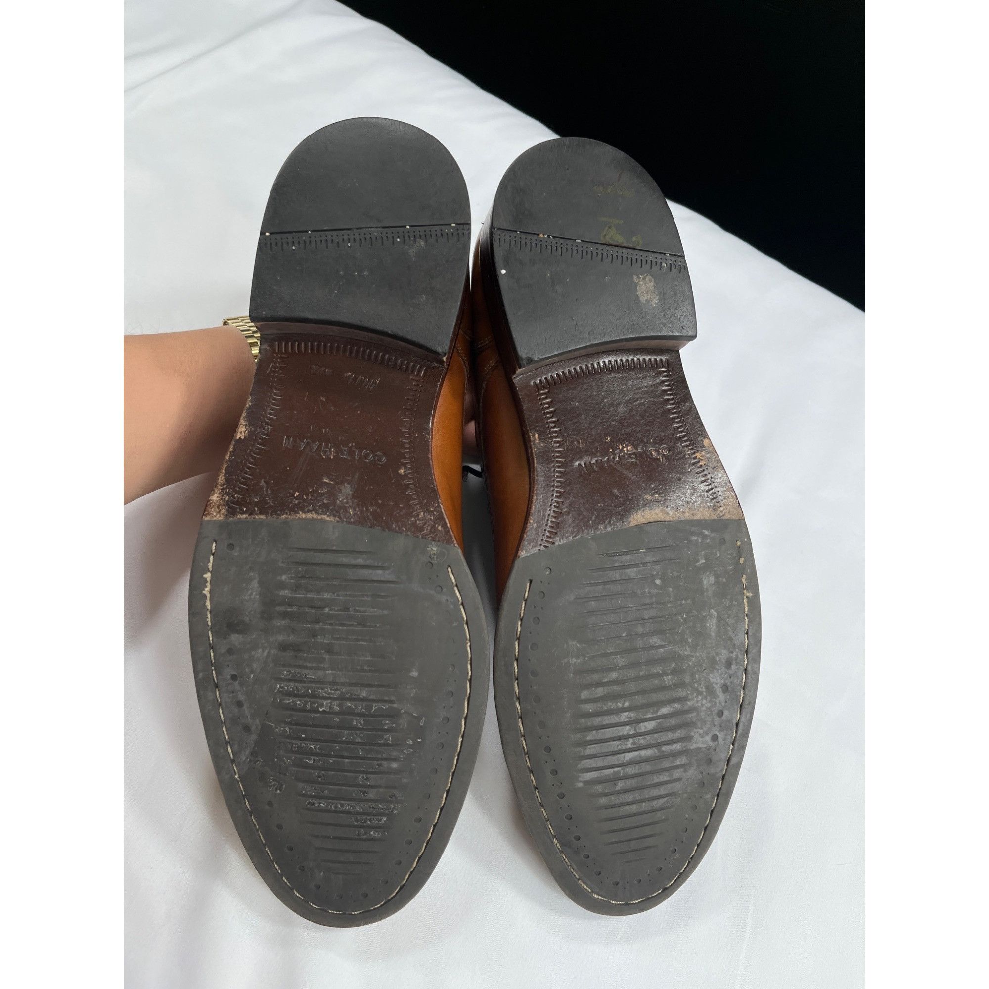 Cole Haan Cole Haan SKU 7679 Mens Brown Leather Dress Shoes Size 9.5 Size US 9.5 / EU 42-43 - 6 Thumbnail