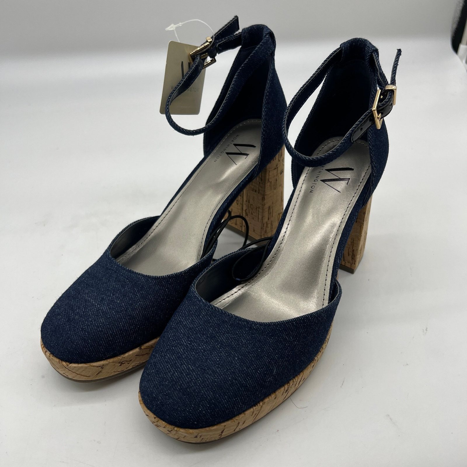 Other Worthington Womens Panama Block Heel Pumps 7.5 Size US 7.5 / IT 37.5 - 7 Thumbnail