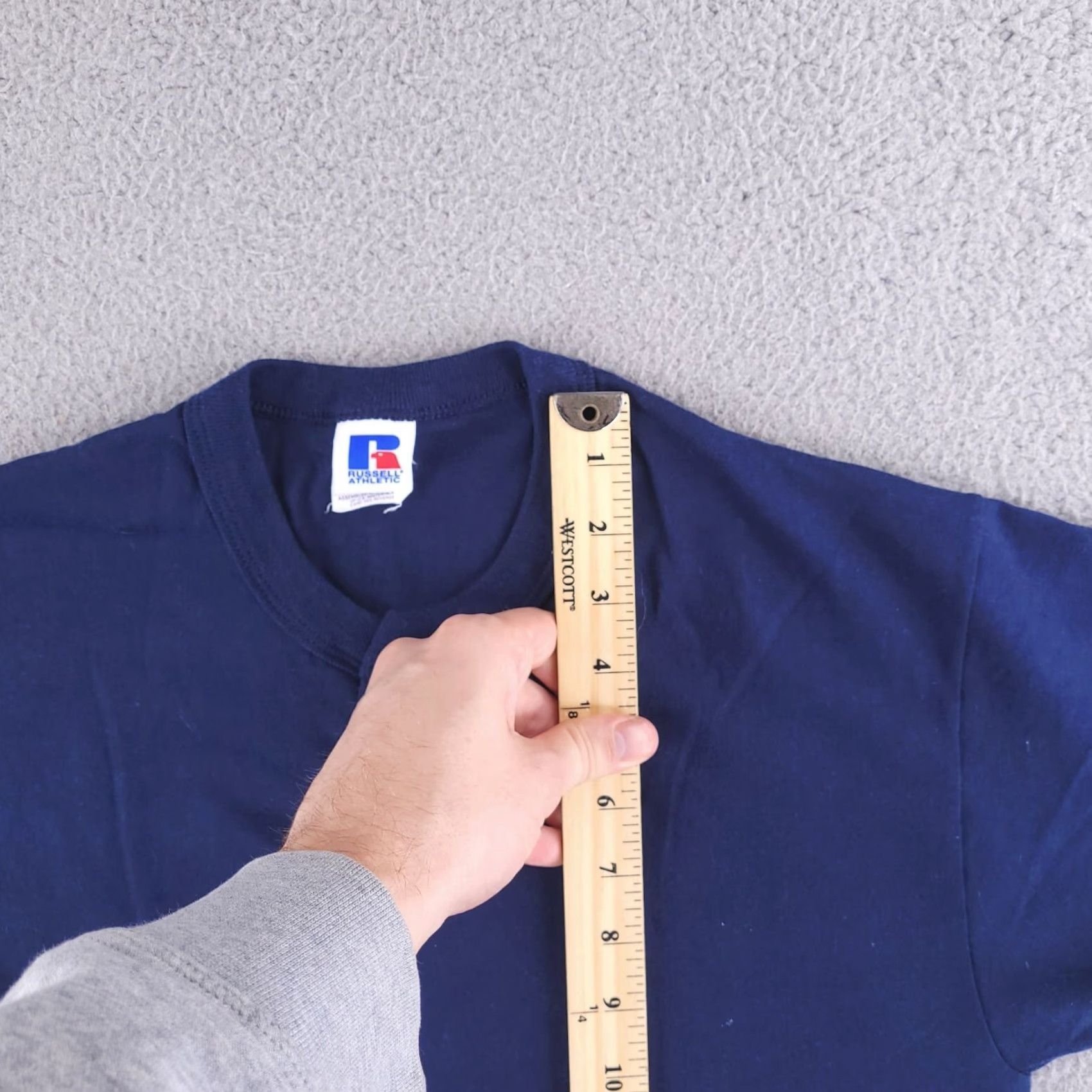 Russell Athletic Russell Athletic Shirt Mens Small Blue Henley Retro Button Short Sleeve Size US S / EU 44-46 / 1 - 7 Thumbnail