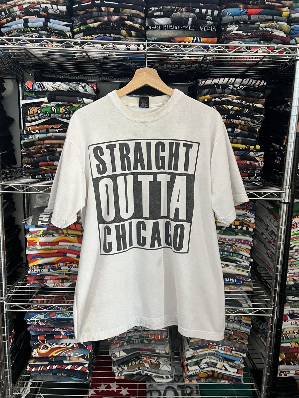 Rap Tees 90s Straight Outta Chicago Tee Size US L / EU 52-54 / 3 - 1 Thumbnail