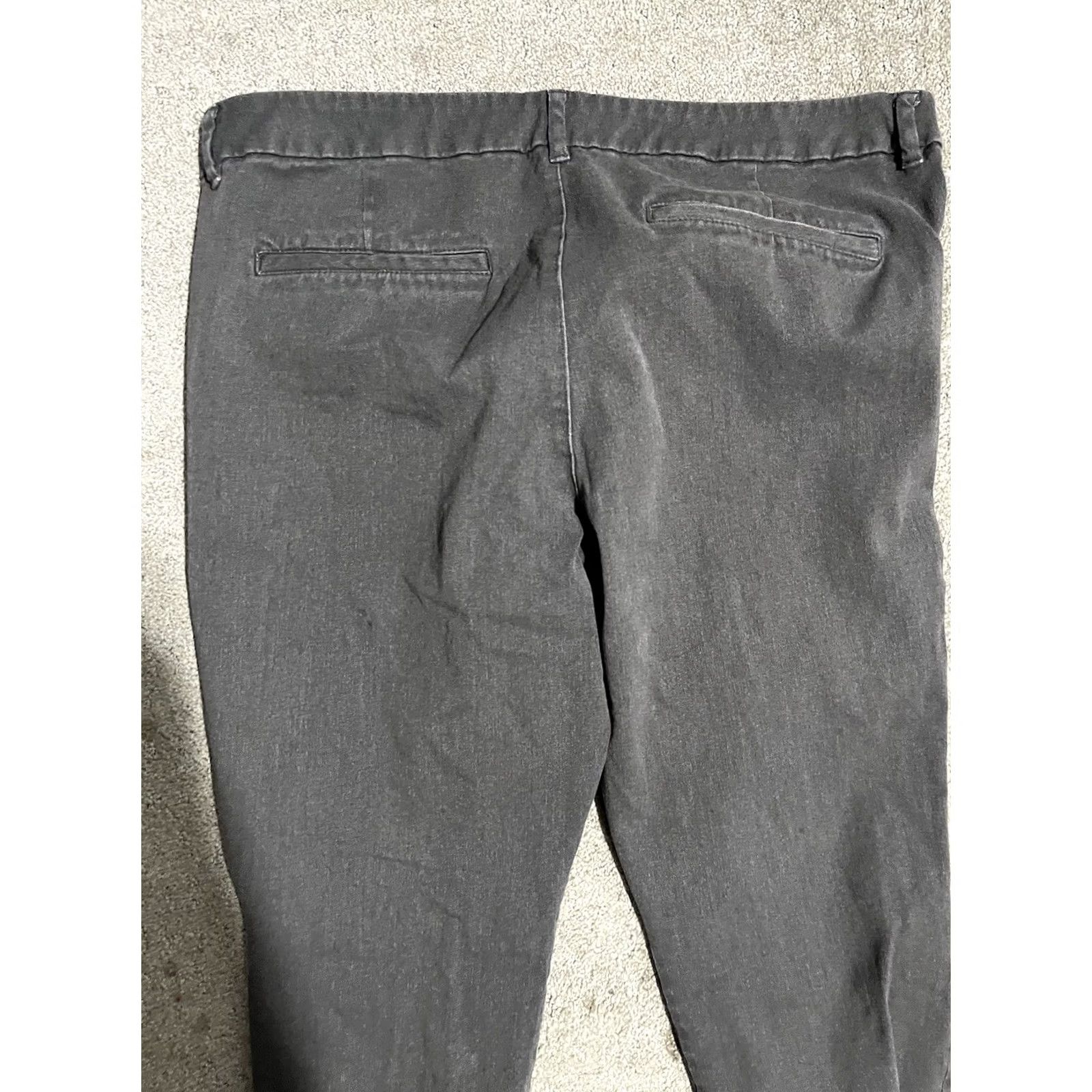 Old Navy Old Navy Women Pants Gray Size 16 Pixie Front Flat Crop Ankle Pockets Slim regular Size 38" / US 16 / IT 52 - 4 Thumbnail