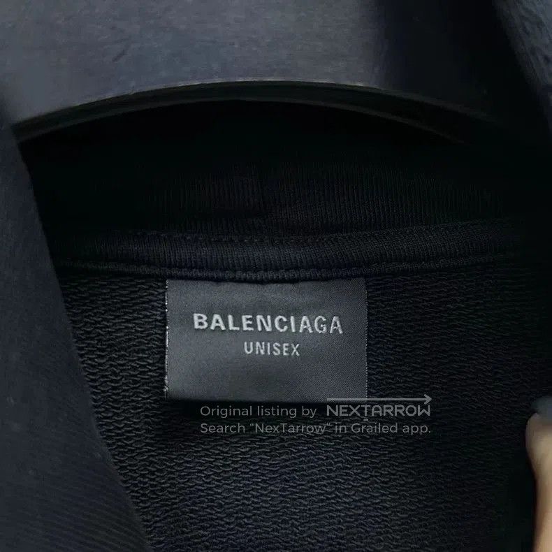 Balenciaga Balenciaga Black Logo Embroidered Hoodie. Size US S / EU 44-46 / 1 - 4 Thumbnail