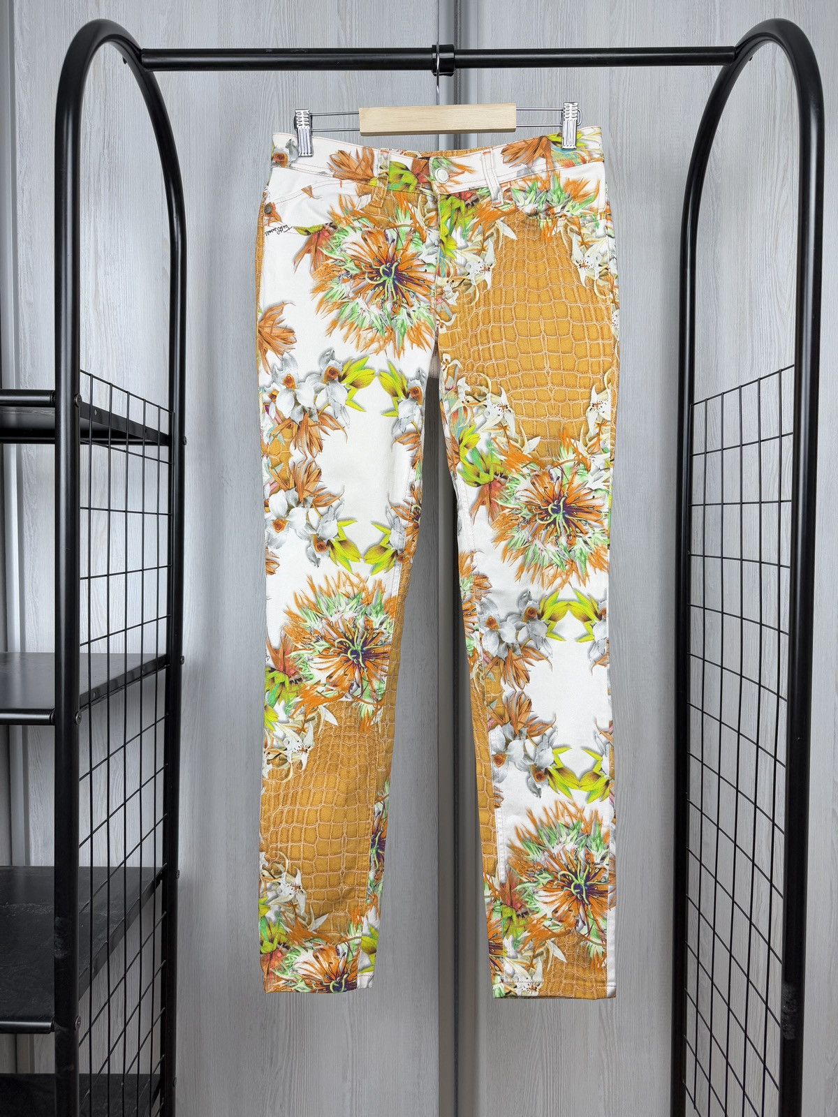 Just Cavalli Just Cavalli Multicolor Floral And Python Print Fit Jeans Size 27" / US 4 / IT 40 - 1 Thumbnail