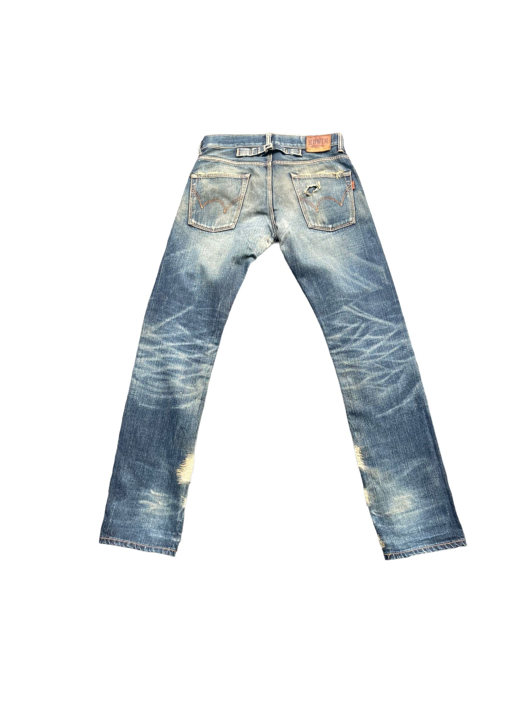 Edwin Vintage Edwin 505zxx Selvedge Distresed Denim Size US 32 / EU 48 - 4 Thumbnail
