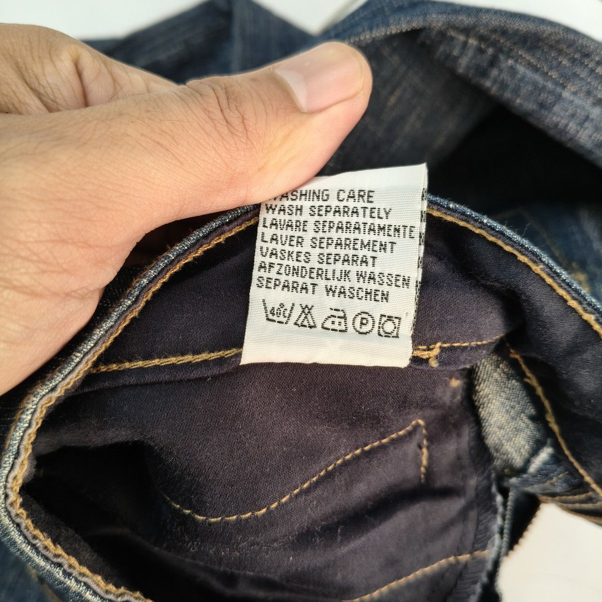 Pepe Jeans Vintage Y2K Pepe Jeans Dark Wash Zipper Pocket Denim Size US 30 / EU 46 - 14 Thumbnail