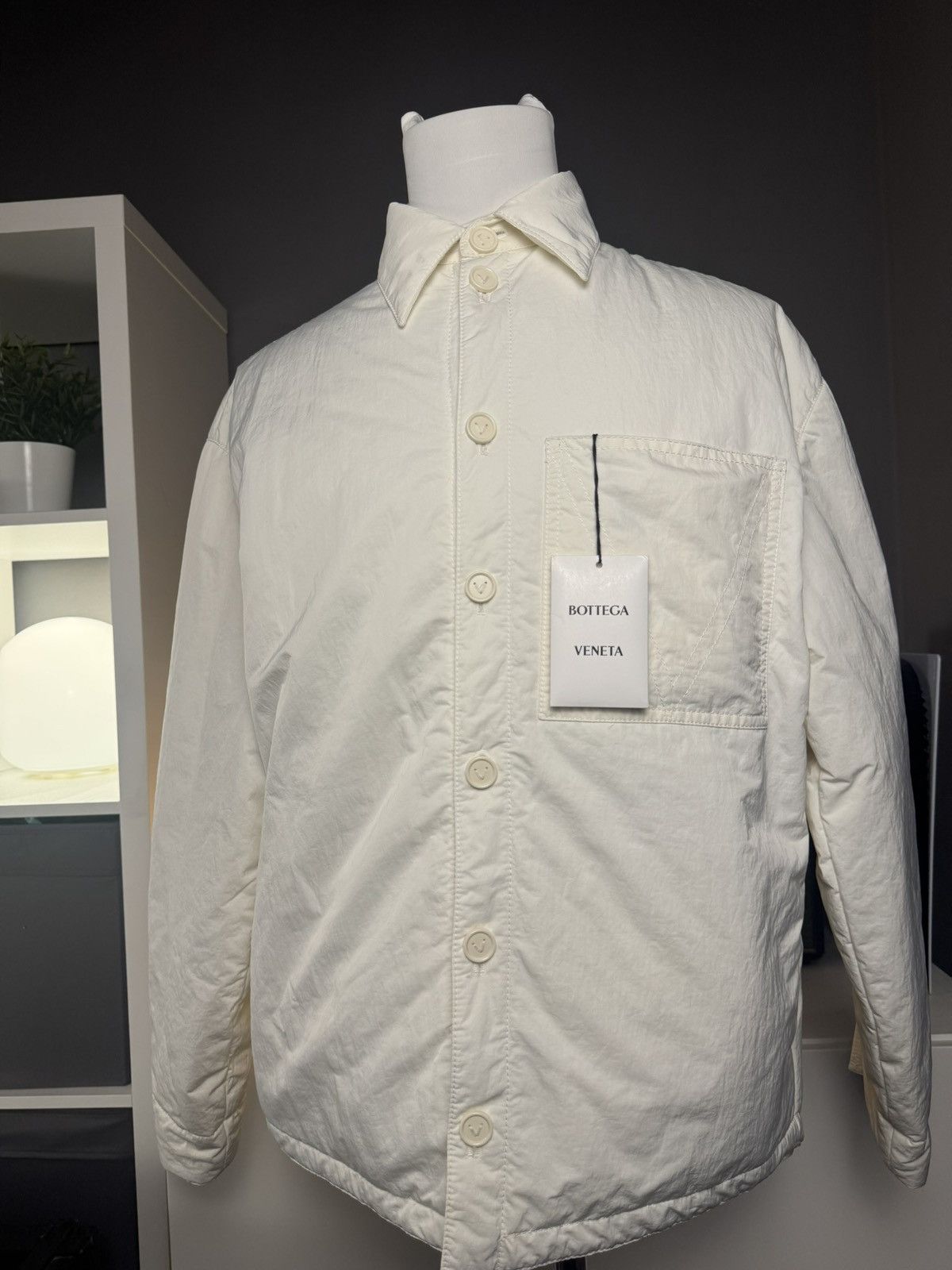 Bottega Veneta Bottega Veneta Technical Padded Shirt Nylon Overshirt (S) Size US S / EU 44-46 / 1 - 1 Thumbnail