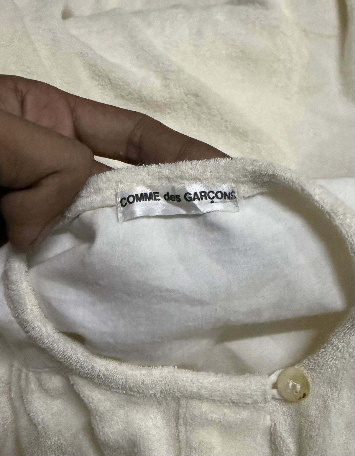 Comme des Garcons Comme des Garcons Cream-colored Shirt Dress Long Sleeves Size L / US 10 / IT 46 - 7 Thumbnail