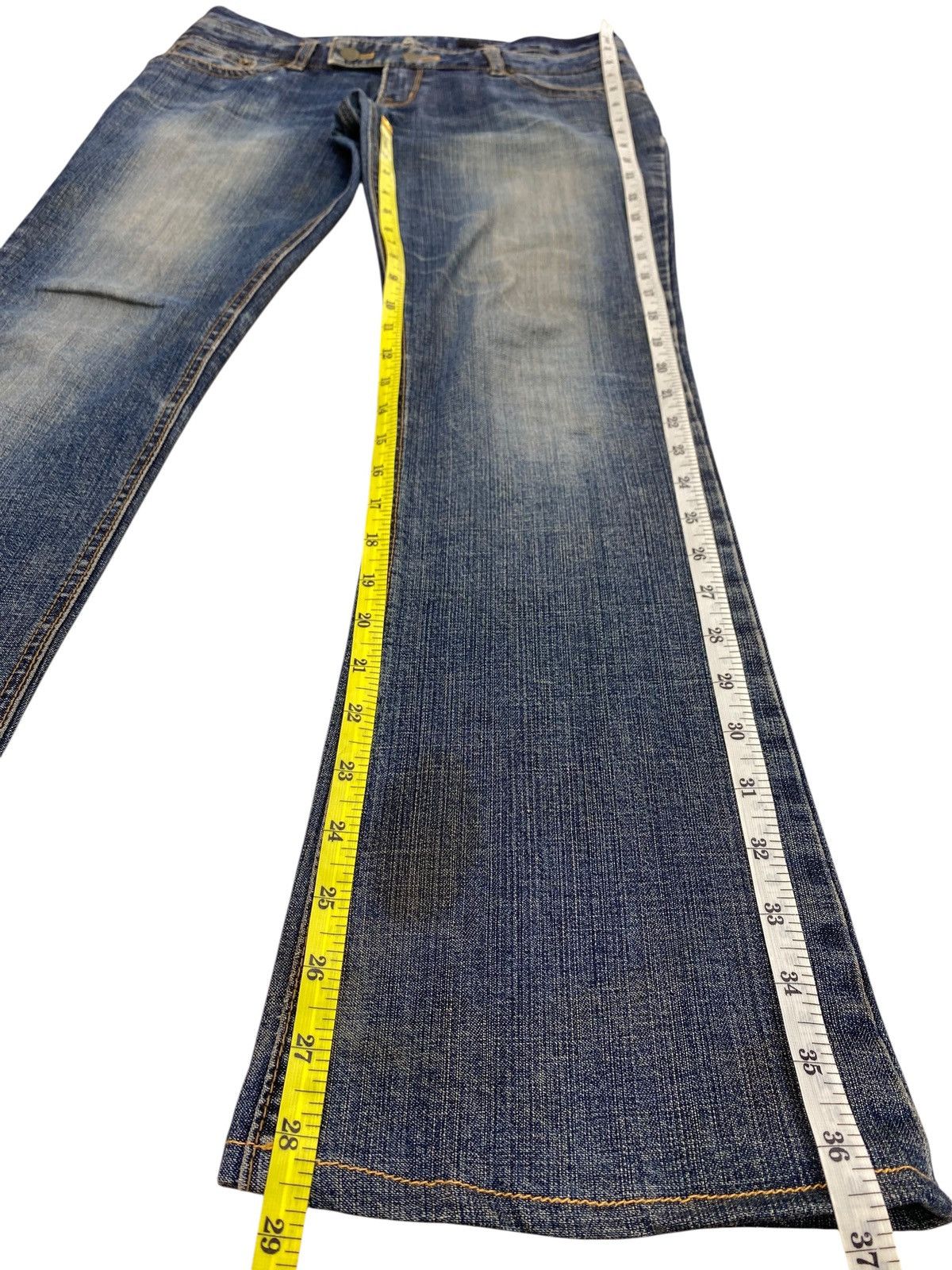 Other Japanese Brand Double Waist Style Faded Jeans Size US 32 / EU 48 - 11 Thumbnail