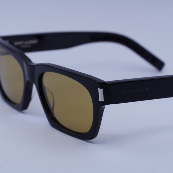 Saint Laurent Paris Saint Laurent SL402 010 Sunglasses Black Square Frame Size ONE SIZE - 4 Thumbnail