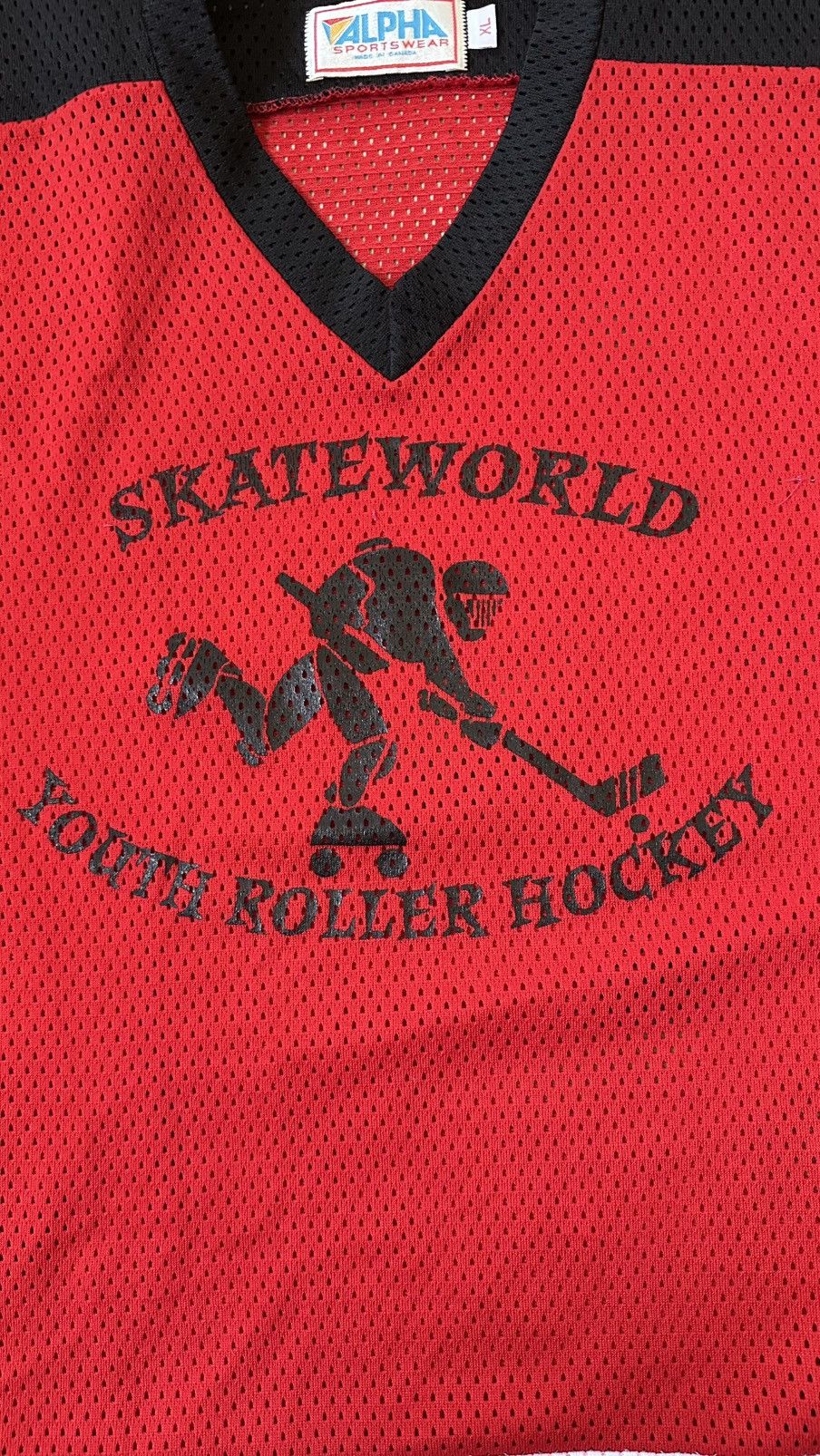 NHL VINTAGE ALPHA SSPORTWEAR SKATEWORLD NHL JERSEY Size US XL / EU 56 / 4 - 3 Thumbnail