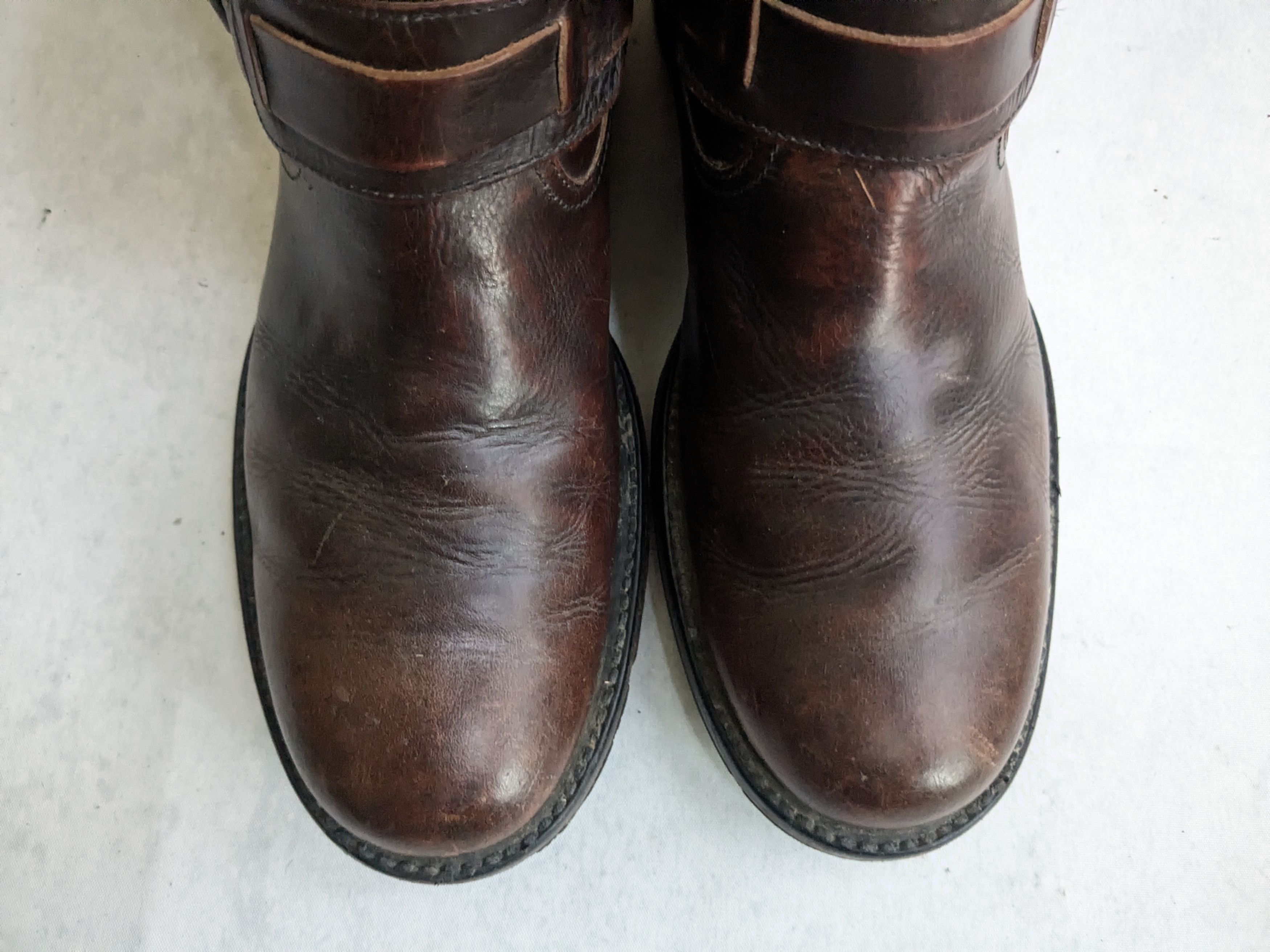 Frye Frye Engineer Boots Brown 10.5 Leather Buckle Size US 10.5 / EU 43-44 - 3 Thumbnail