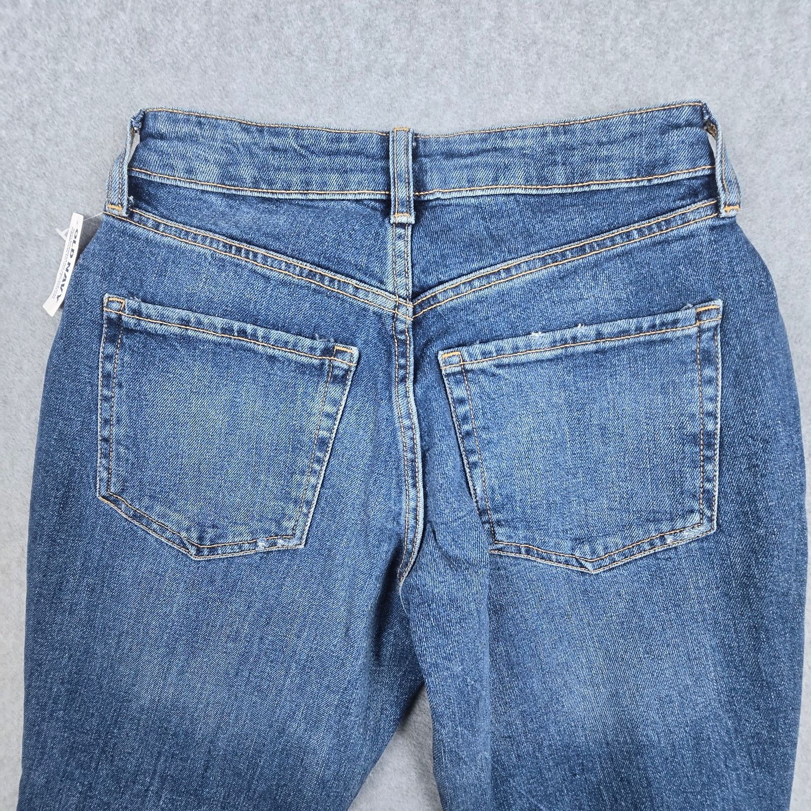Old Navy Old Navy 2P Curvy OG Straight Distressed Jeans Raw Hem Size 26" / US 2 / IT 38 - 6 Thumbnail