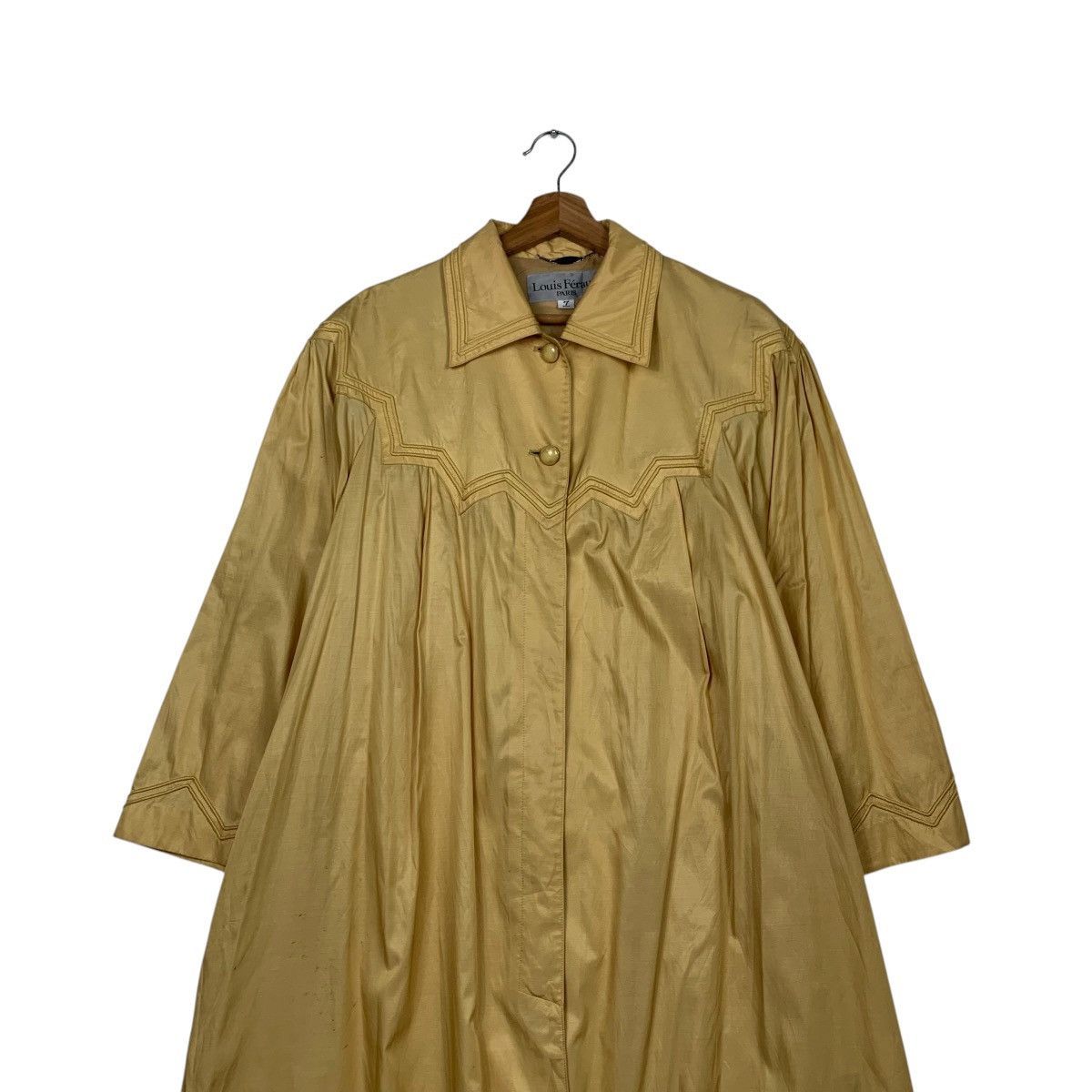 Louis Feraud 90’s LOUIS FERAUD Light Overcoat Jacket #2351-C105 Size L / US 10 / IT 46 - 3 Thumbnail