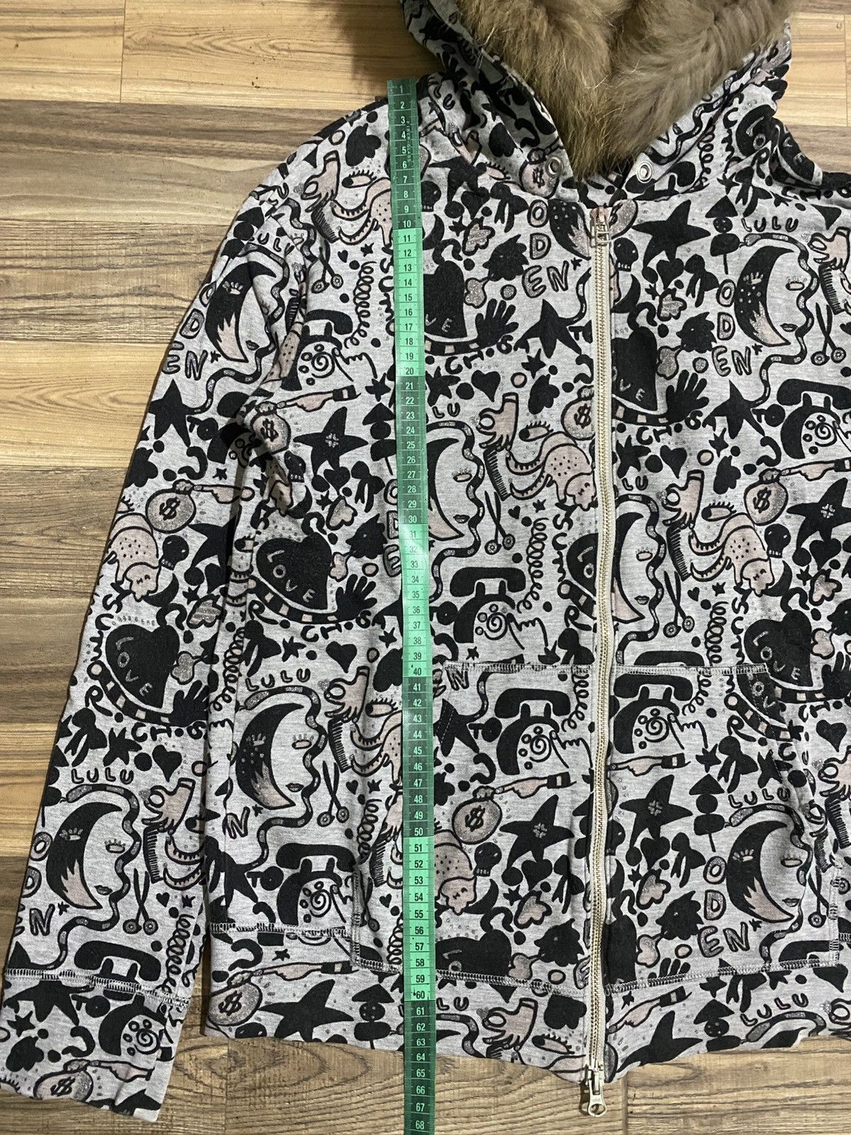 Japanese Brand × Tsumori Chisato TSUMORI CHISATO ISSEY MIYAKE DOODLE FUR HOODIES Size US S / EU 44-46 / 1 - 11 Thumbnail