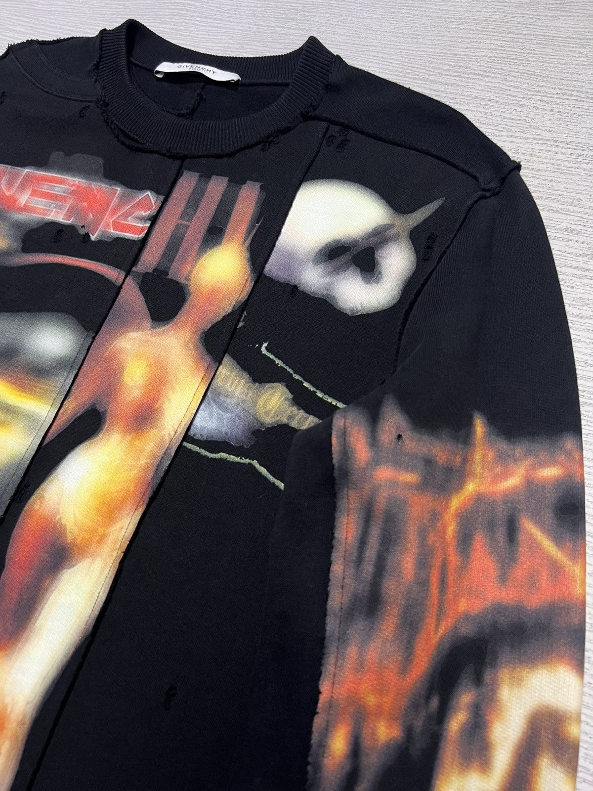 Givenchy Givenchy - Riccardo Tisci - Heavy Metal Logo Sweatshirt Size US S / EU 44-46 / 1 - 11 Thumbnail
