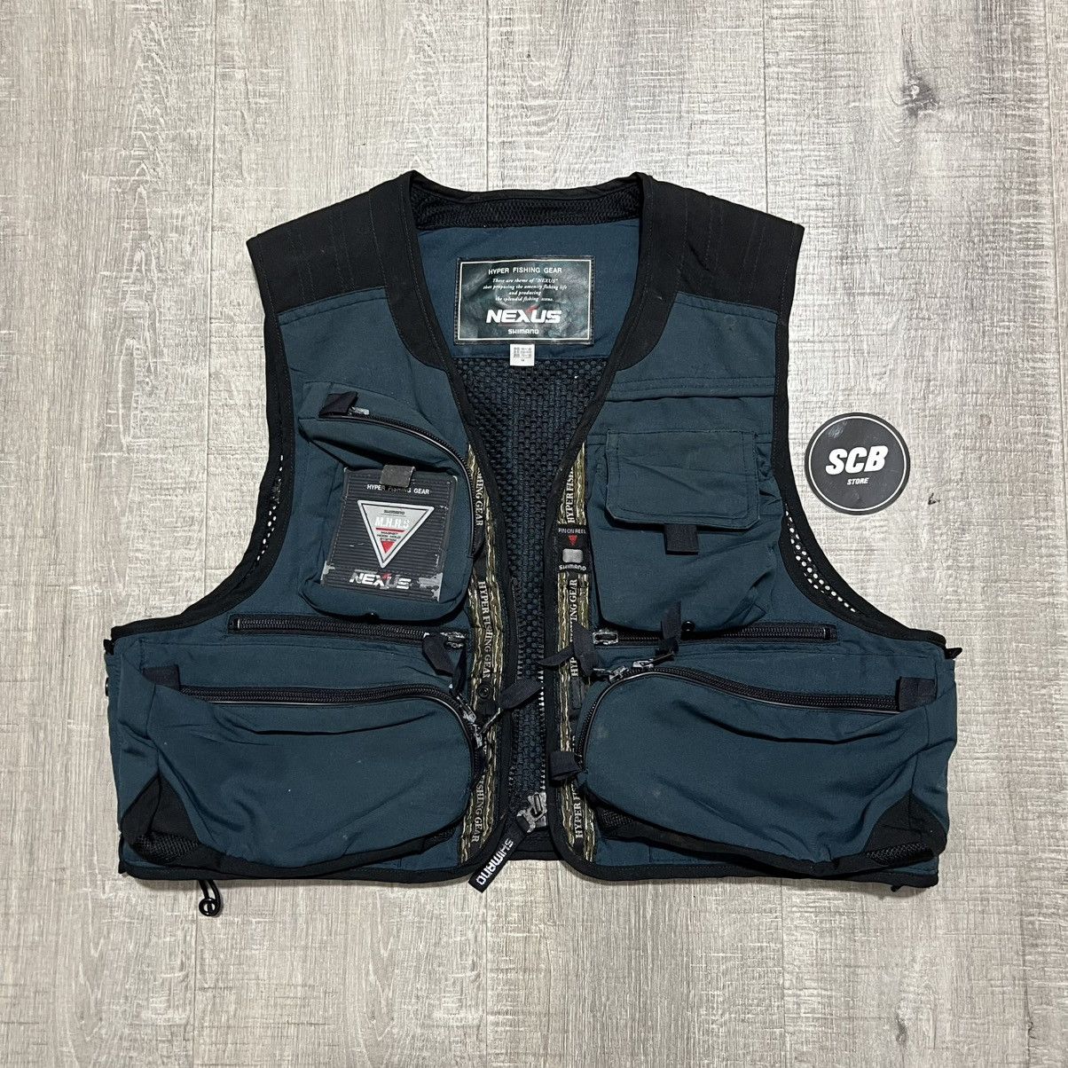 Japanese Brand × Vintage Vintage shimano fishing gear nexus vest Size US M / EU 48-50 / 2 - 1 Thumbnail