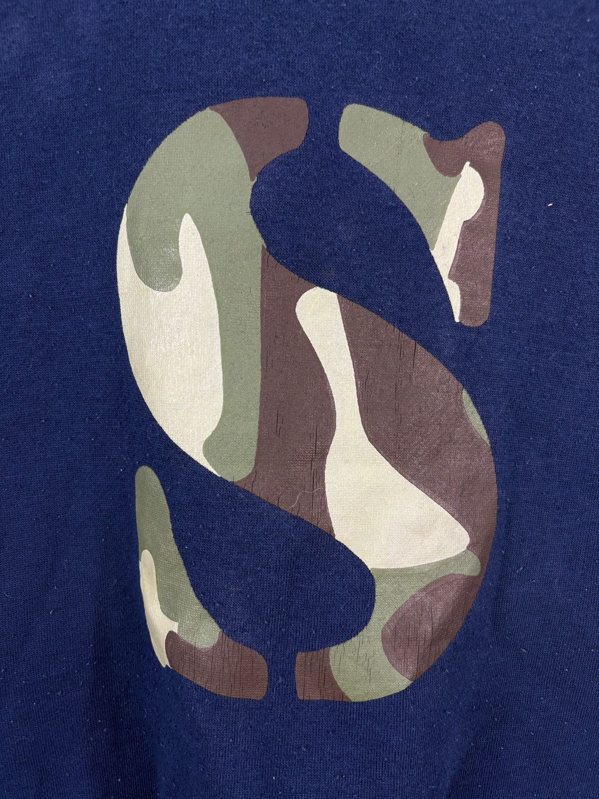 Stussy Vintage 90s Stussy S Logo Camo Sweatshirt Size US M / EU 48-50 / 2 - 3 Thumbnail