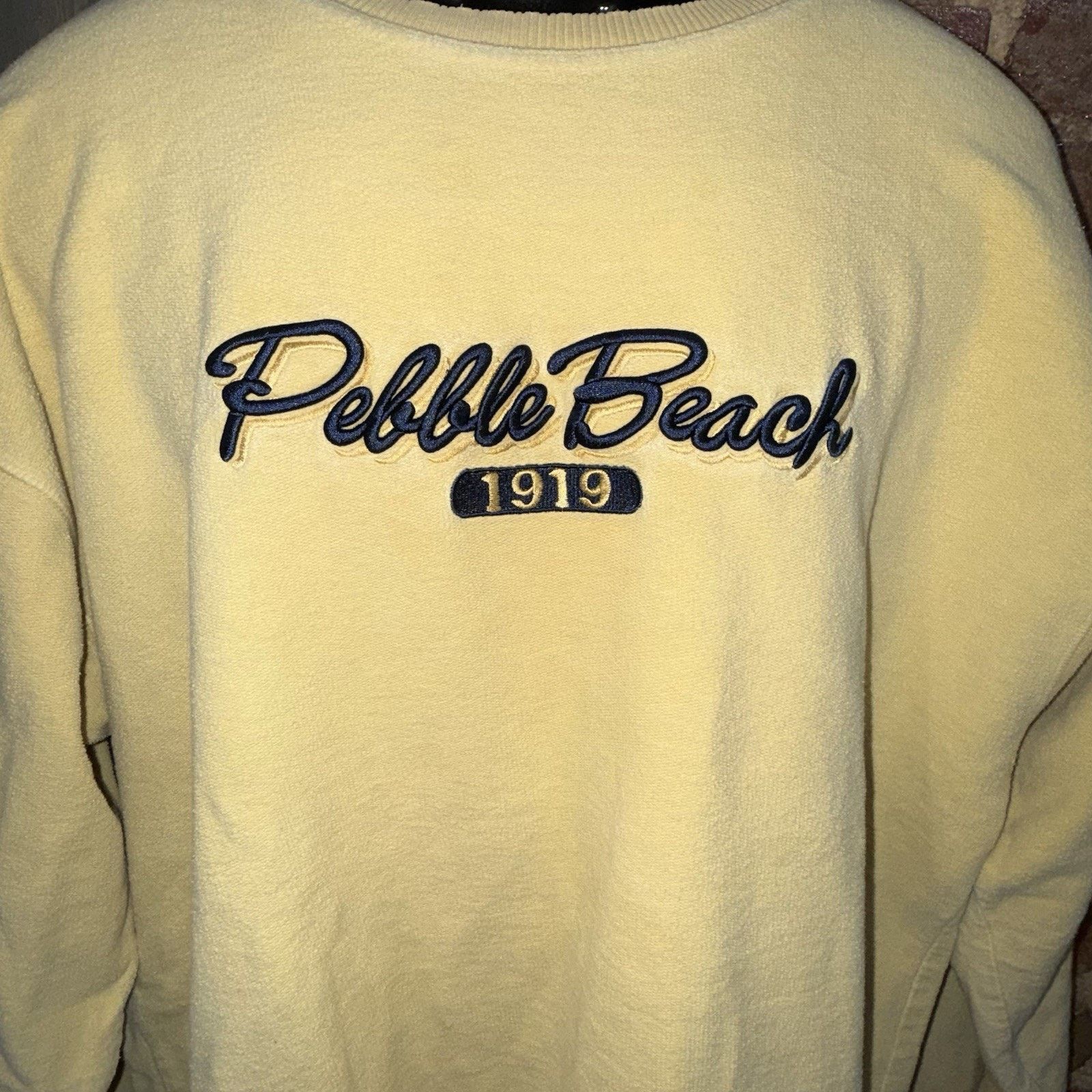 Other Pebble Beach LOGO Muted Yellow Sweatshirt Canada L Golf lux Size US L / EU 52-54 / 3 - 3 Thumbnail