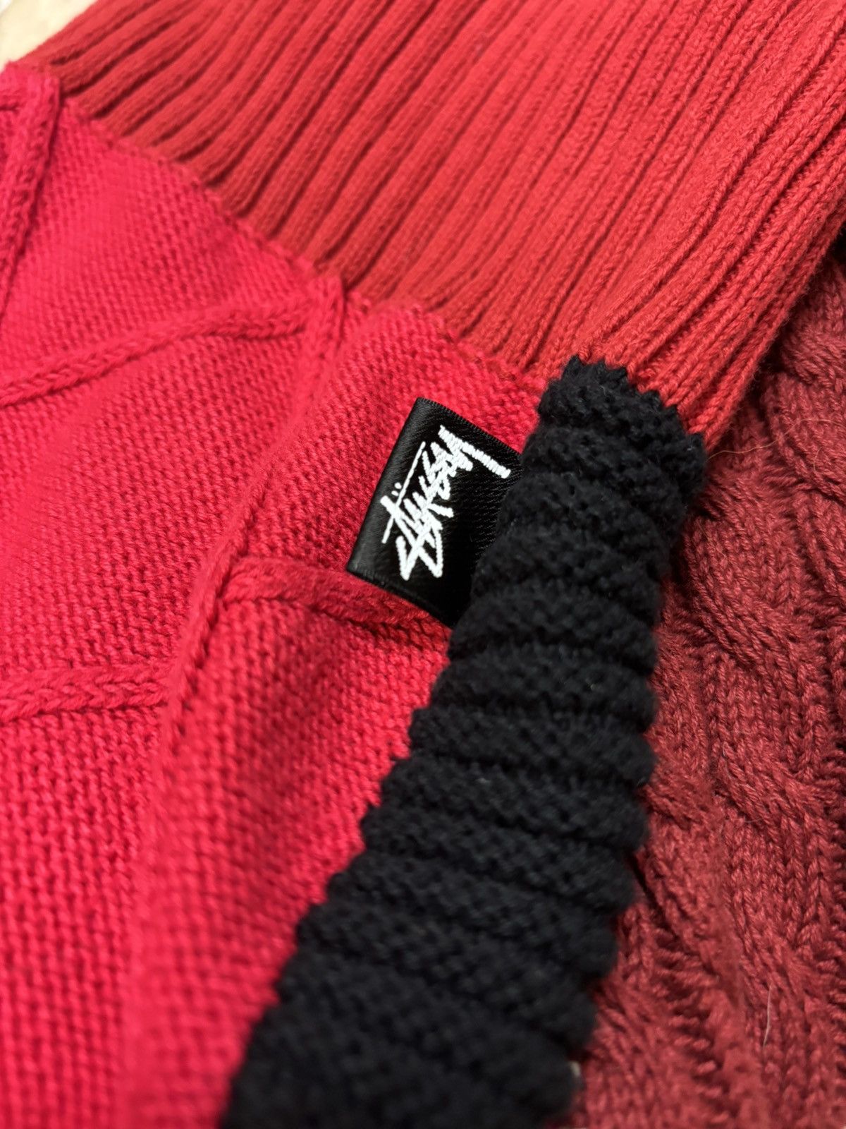 Stussy Stussy Patchwork Sweater ‘Rose’ Size US M / EU 48-50 / 2 - 6 Thumbnail
