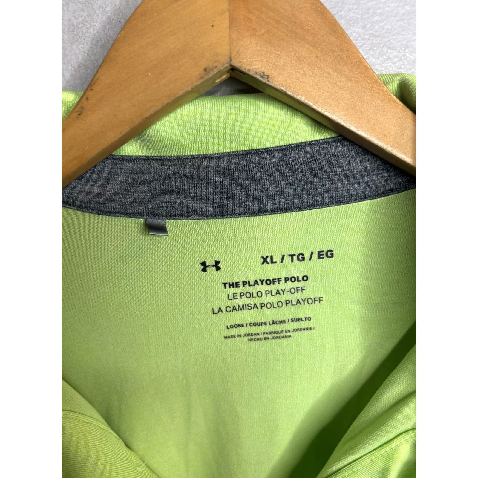 Under Armour Under Armour Polo Shirt Mens XL Neon Green Playoff Golf Loose Fit Athletic Size US XL / EU 56 / 4 - 3 Thumbnail
